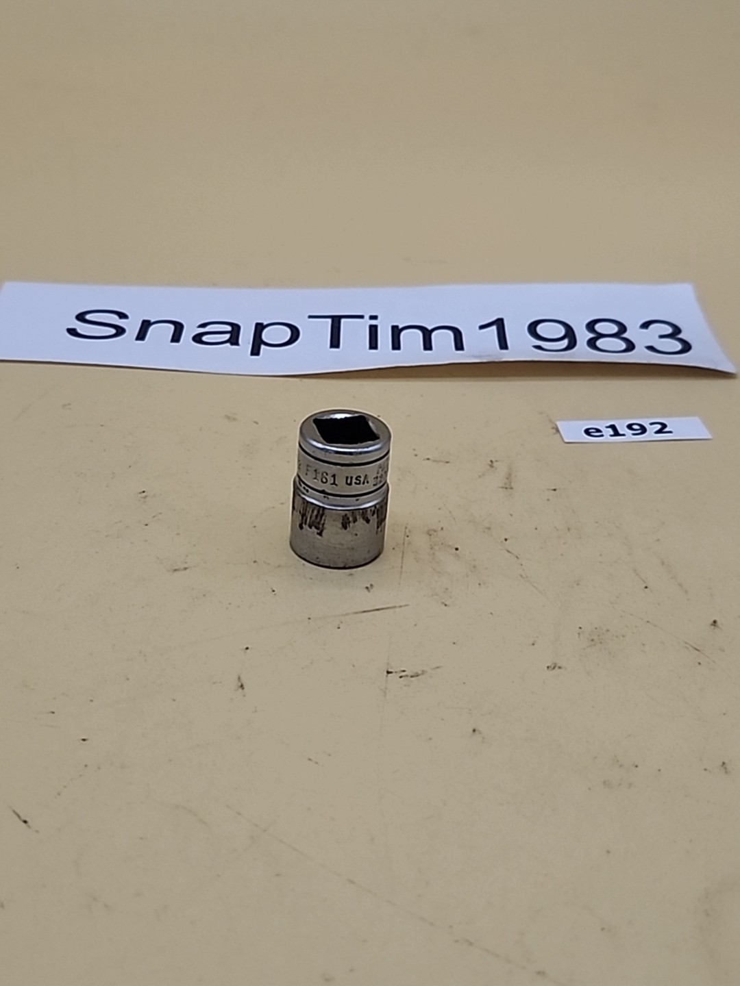 Snap-on Tools Tools 3/8″ Drive 1/2″ Shallow 12pt SAE Socket F161 USA