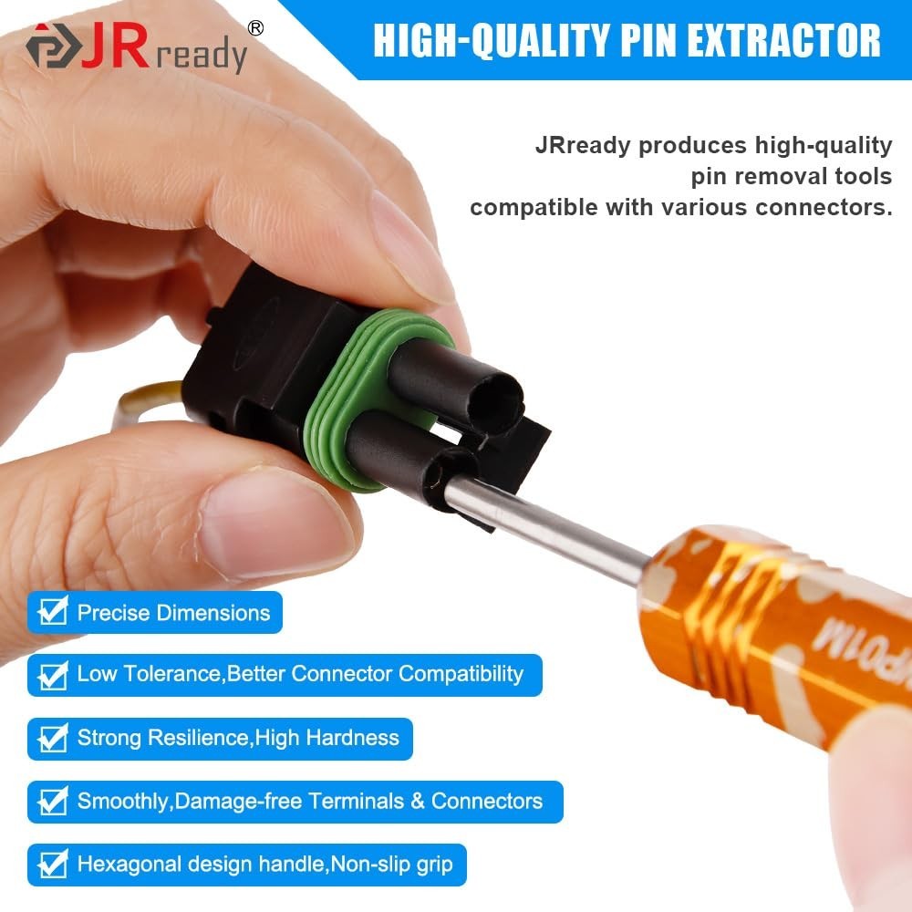 22PCS Pin Extractor Tool Kit – Terminal Release Tools for Automotive, Computer,