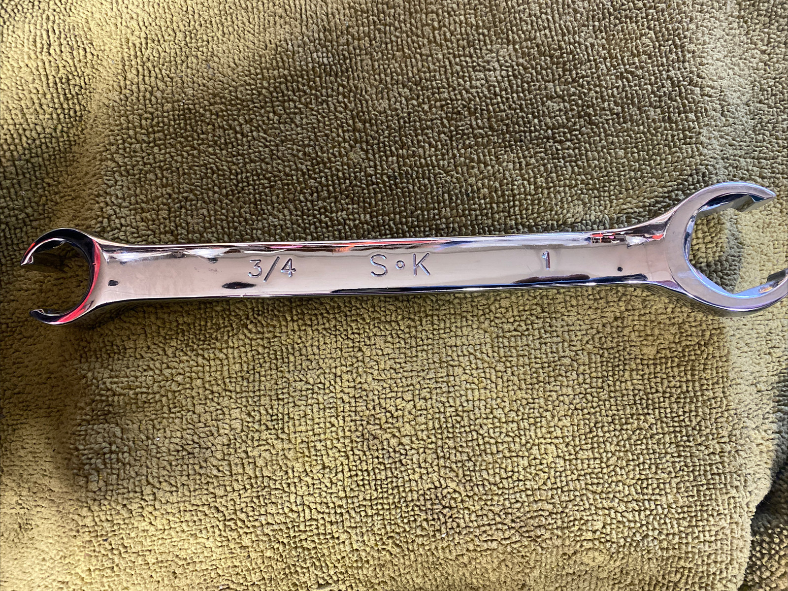 SK Tools, 3/4″ x 1″ Flare Nut Double end Line Wrench 6 PT. Part #69957 – USA
