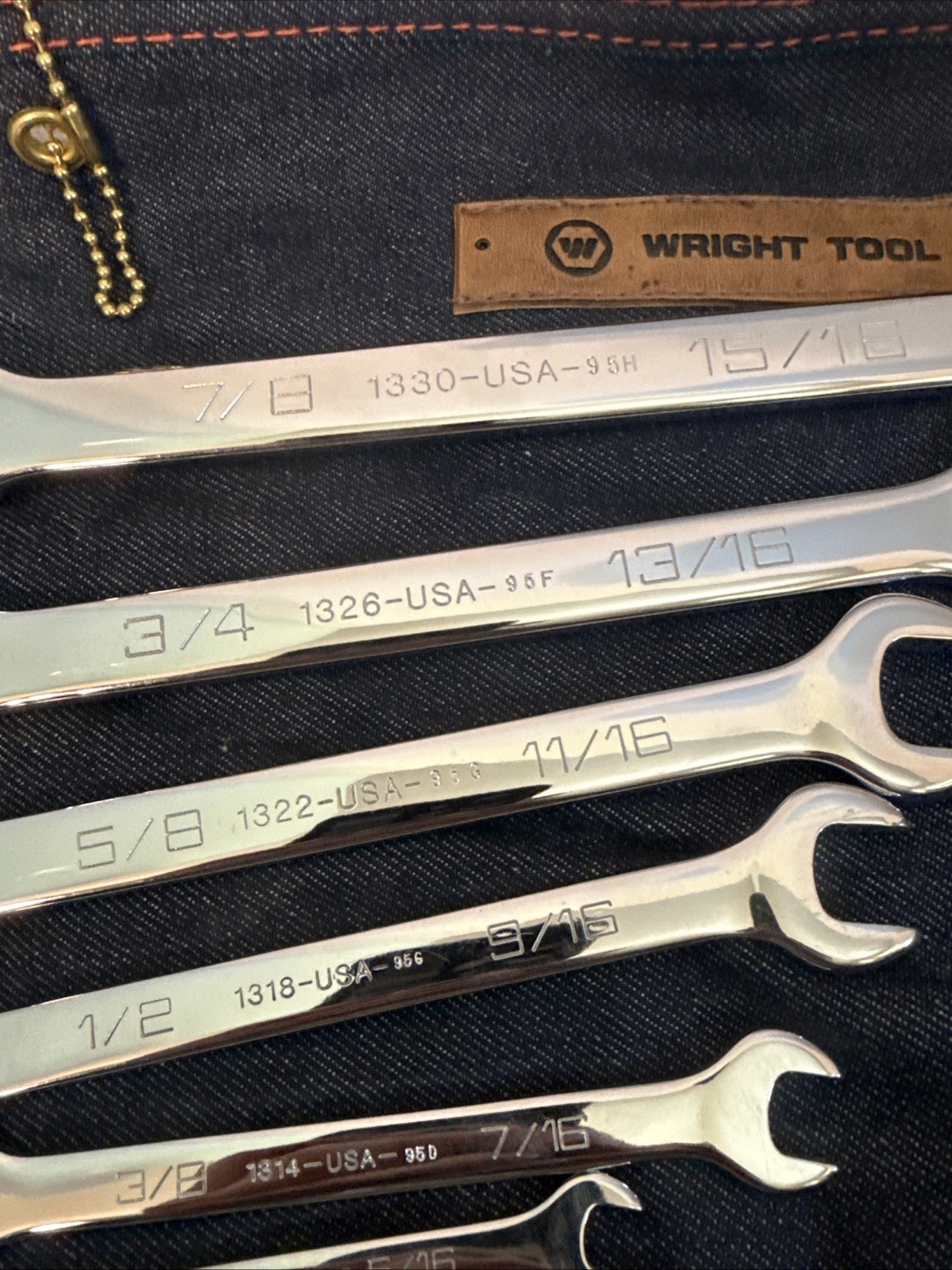 Wright Tool 6 pc. Open End Wrench Set 1/4 In. to 15/16 In. # 736