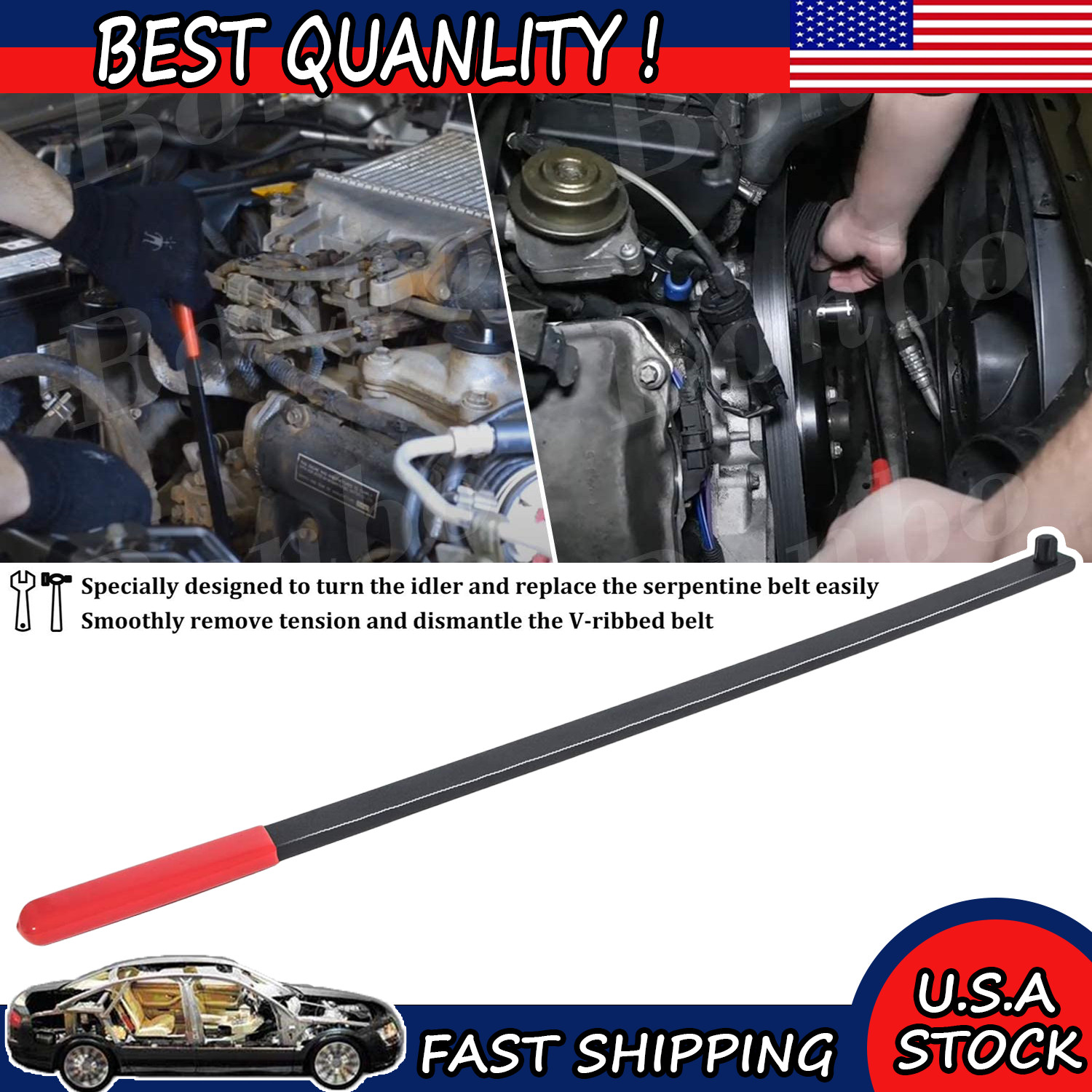 For Mercedes Benz M270 Serpentine Belt Wrench Tool, JTC 4346 & MM# 270589000700
