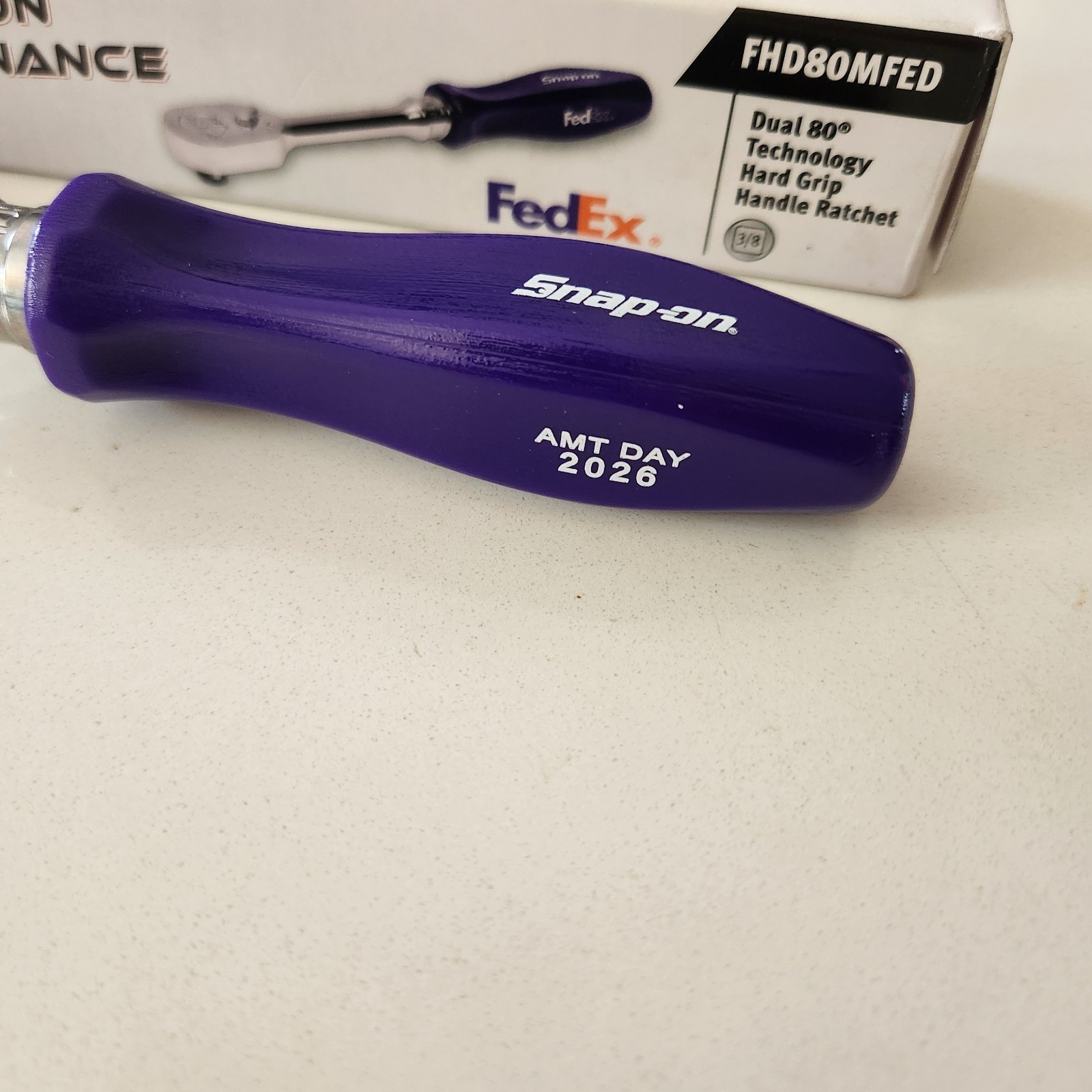 Snap-On Tools FHD80MFED Rare Aviation Maintenance 3/8″ Dr Fedex Purple Handle