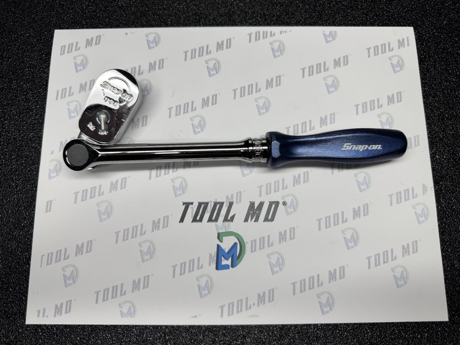 Snap-on Tools USA POWER BLUE 3/8″ Drive Hard Grip Multi-Position Ratchet FHD80MP