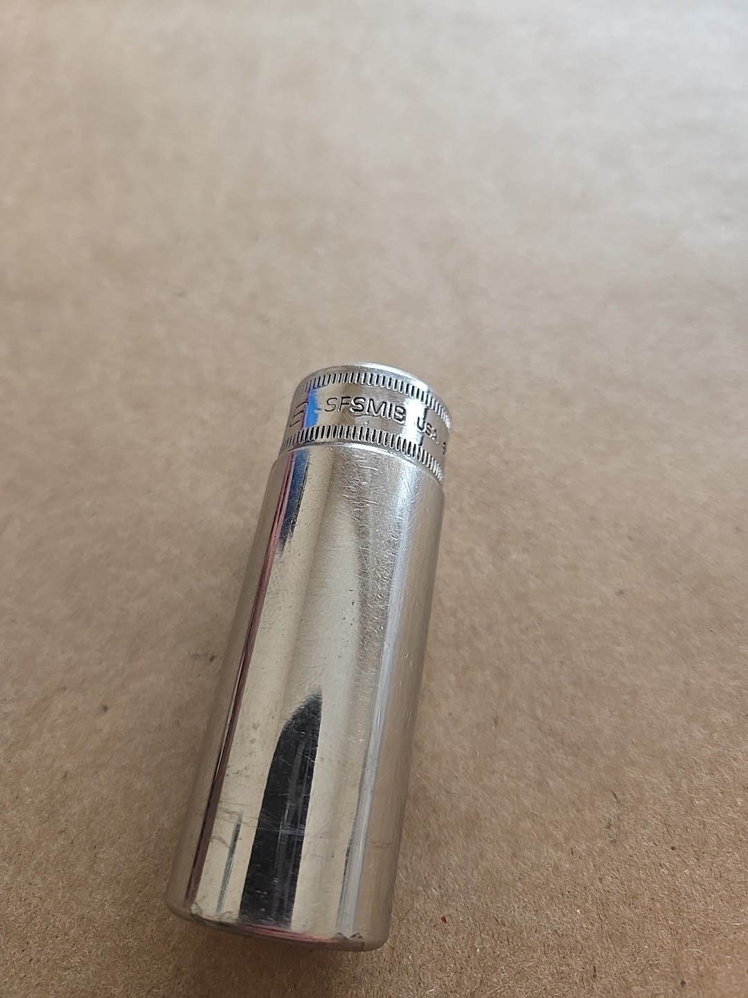 Snap On 3/8″ Drive 18MM 6PT Metric Chrome Deep Socket SFSM18