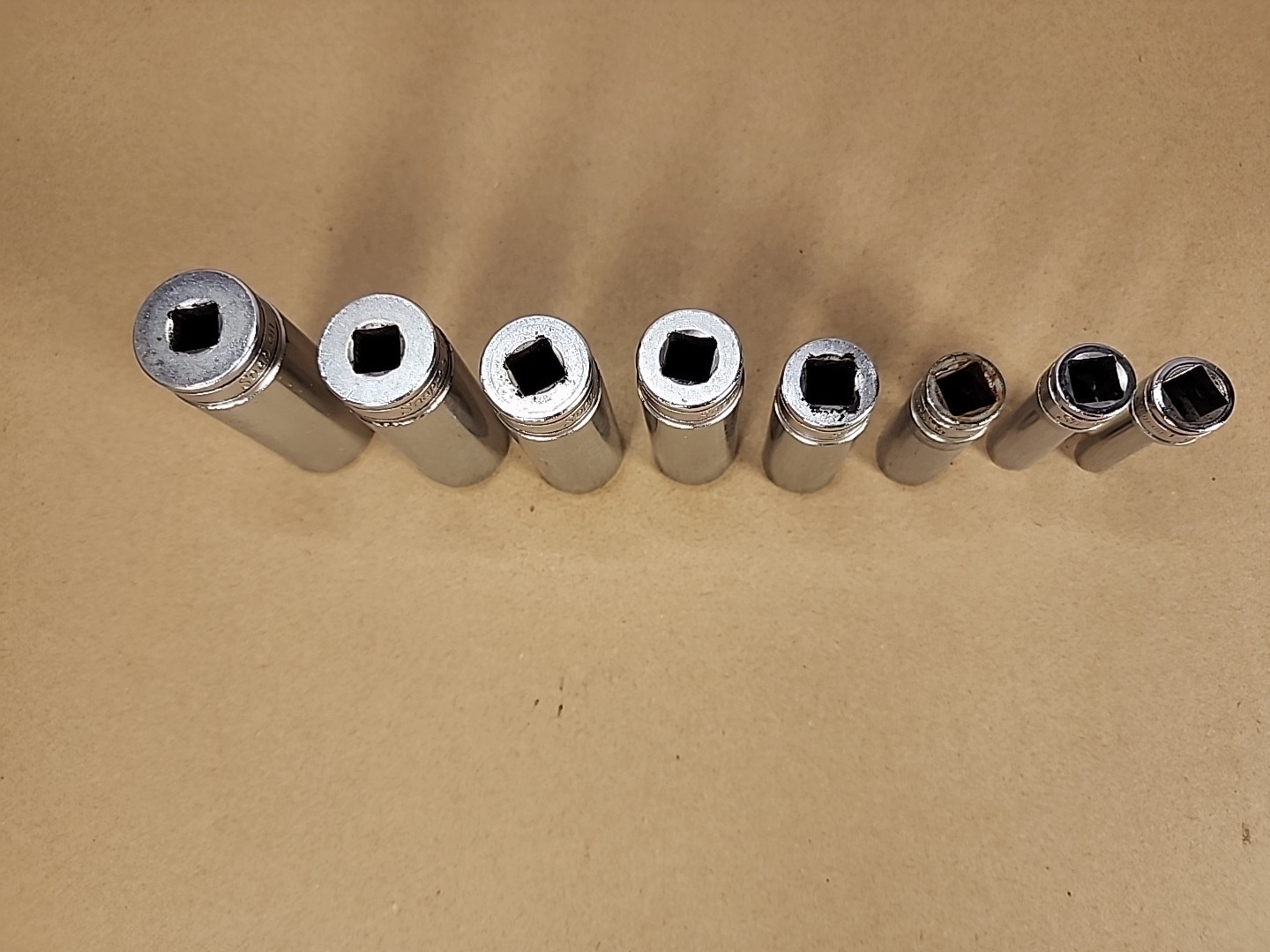 Snap-on Tools 8pc 3/8″ Drive SAE 12pt Deep Standard Sockets SF081-SF241