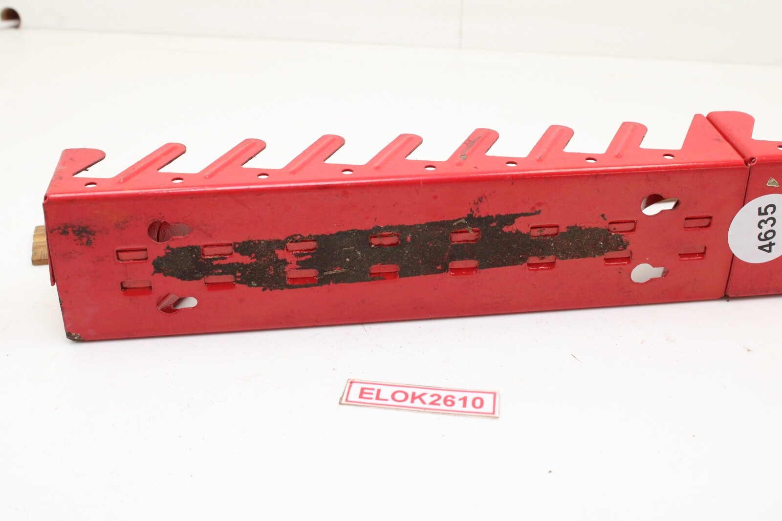 Spanger Model 850 Wrench Rack Only Holds 8 Wrenches Red Metal Wall Mount USA
