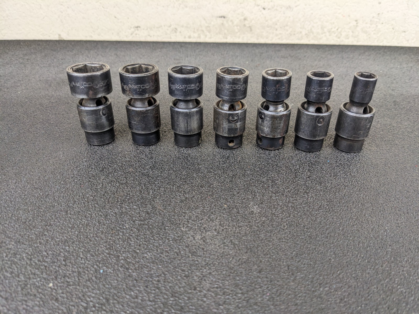 #bp329 Matco Tools USA 3/8″ drive Impact Swivel Socket Set 3/8 – 3/4 SAE BUP