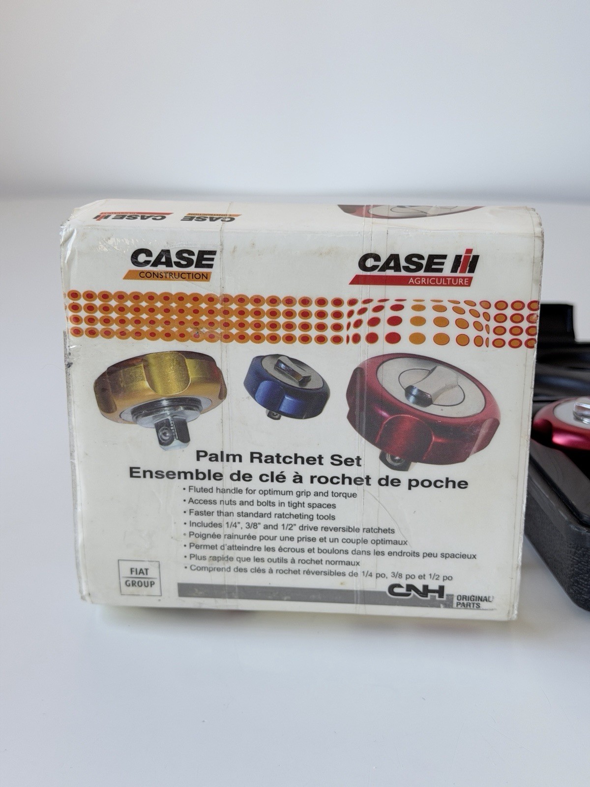 CASE Construction Palm Ratchet Set 1/4″ 3/8″ 1/2″ Drive W/Case MC5068