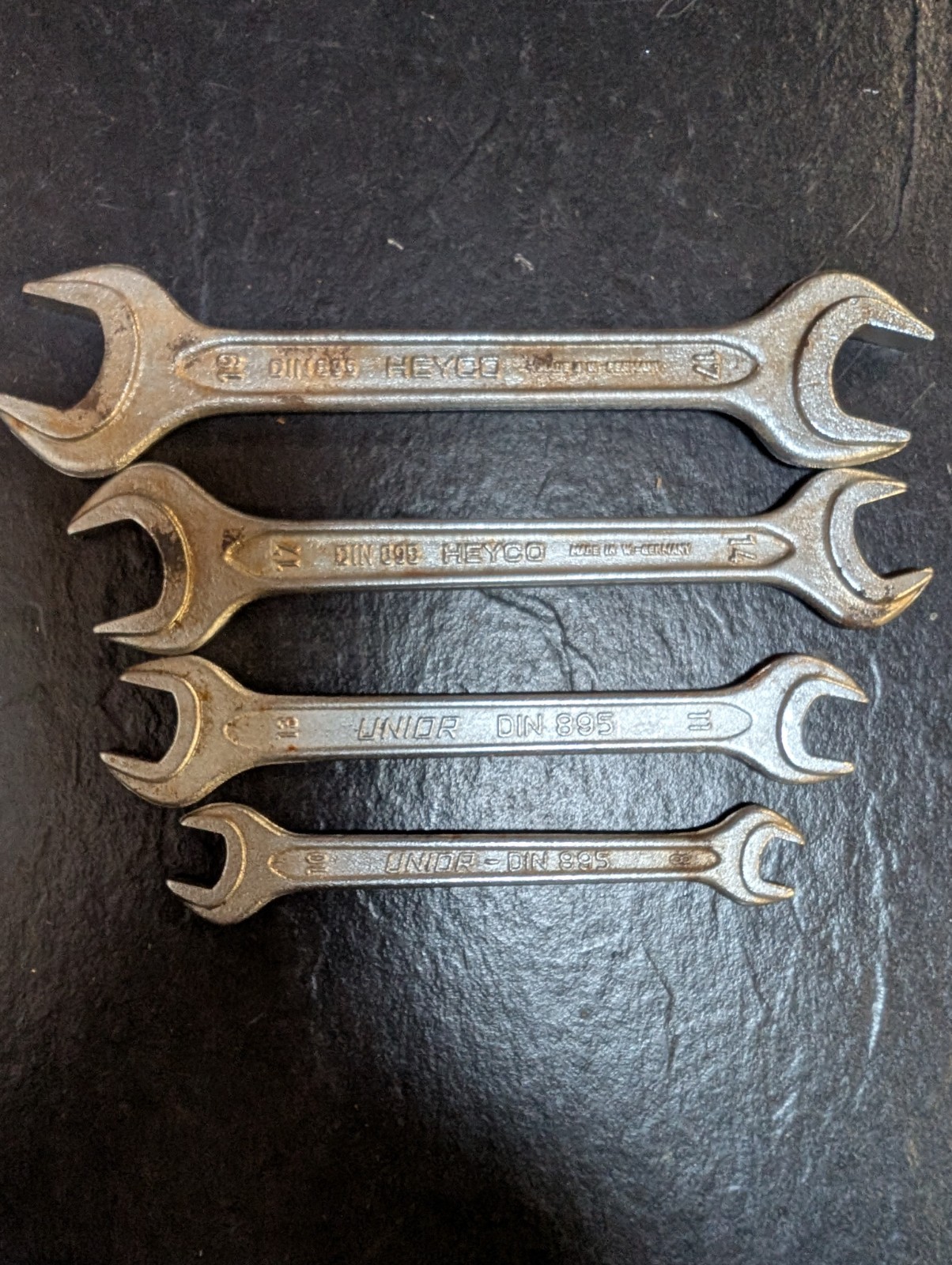 Heyco/Unior Mercedes 4pc Open End Wrench Set