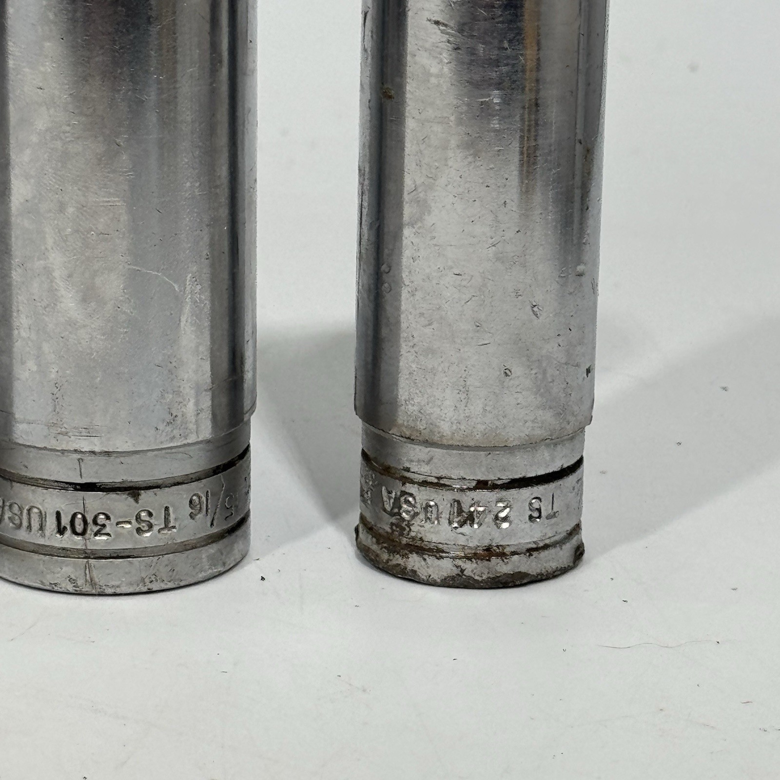 Set Of 8 Snap-On Tools TS ½» Drive Standard SAE 6 Point Deep Socket 1-7/16”