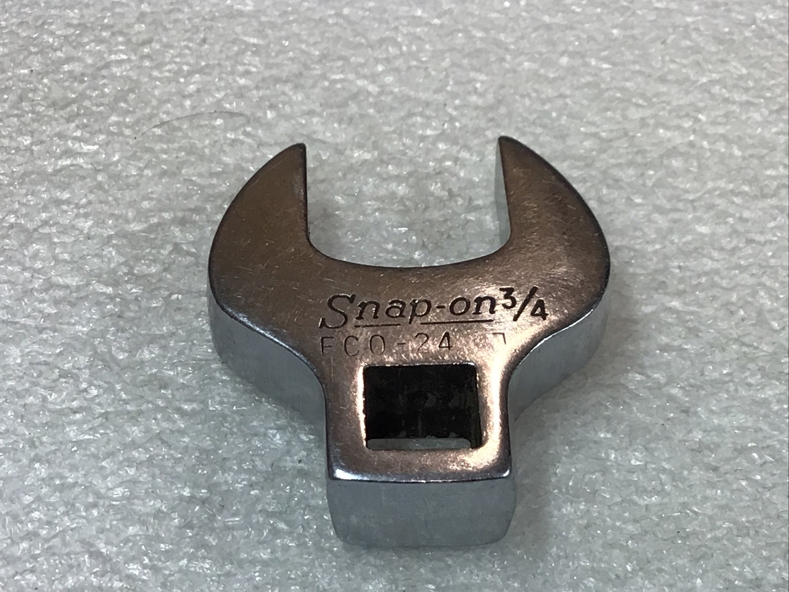 SNAP ON#FCO24 – 3/4”, SAE, 3/8”DR.,OPEN END,CROWFOOT, SOCKET,UNDERLINE LOGO-NICE