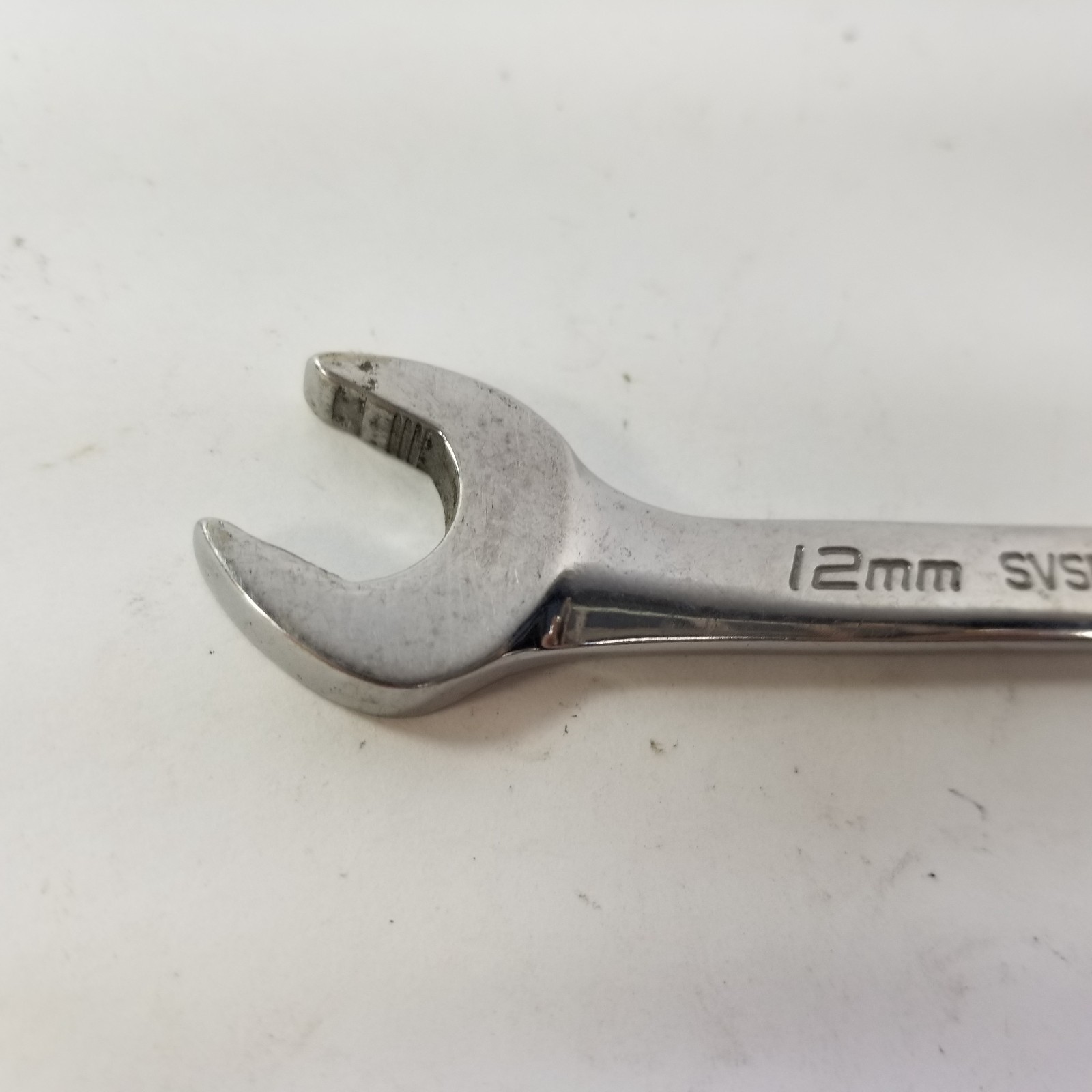 Snap On 12mm Metric SVSM12 Flank Drive Plus Four Way Angle Head Open End Wrench
