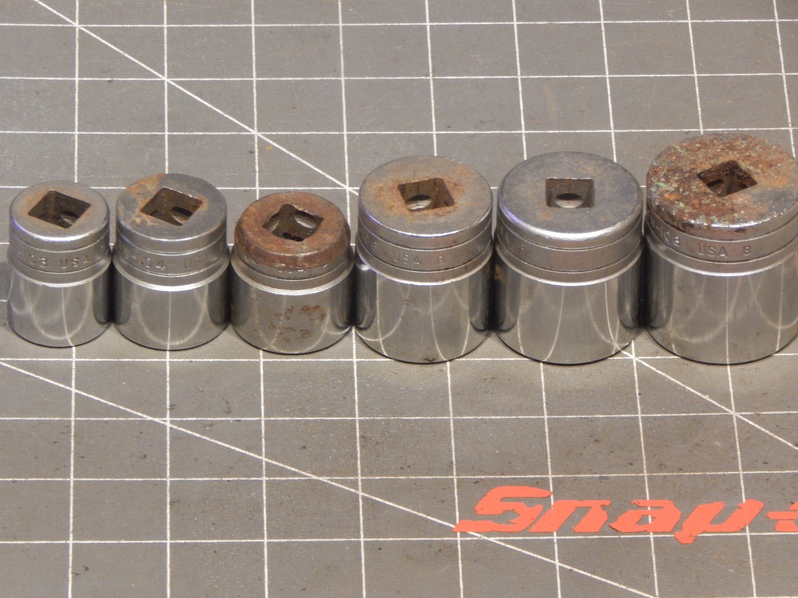 Snap On 6Pc British Standard Whitworth 1/2″ Drive Socket Set 7/16W 7/8BS WSW108
