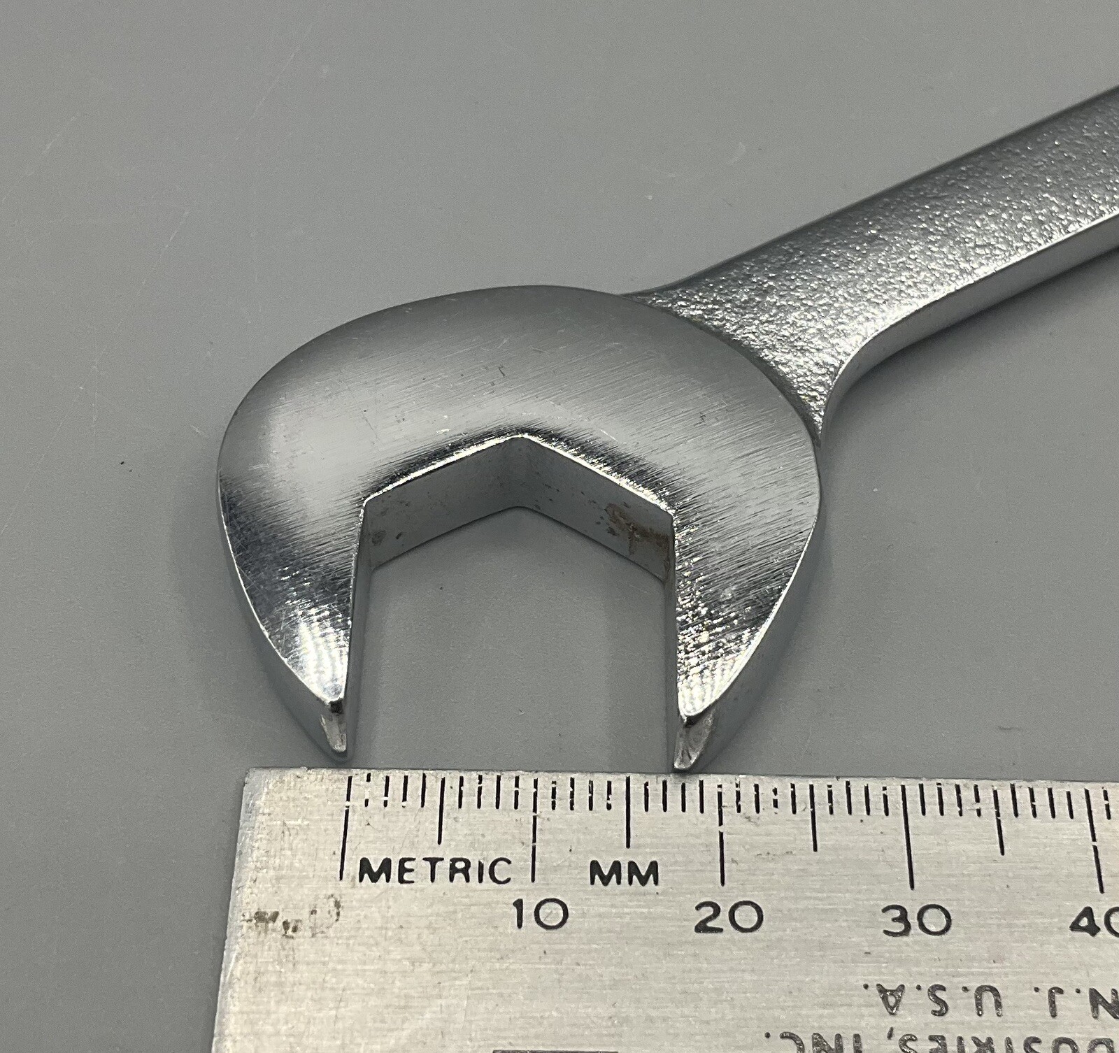 Cornwell AW-17MM 4-Way Angle Wrench Silver Satin Finish Metric Unused 6.5” Long