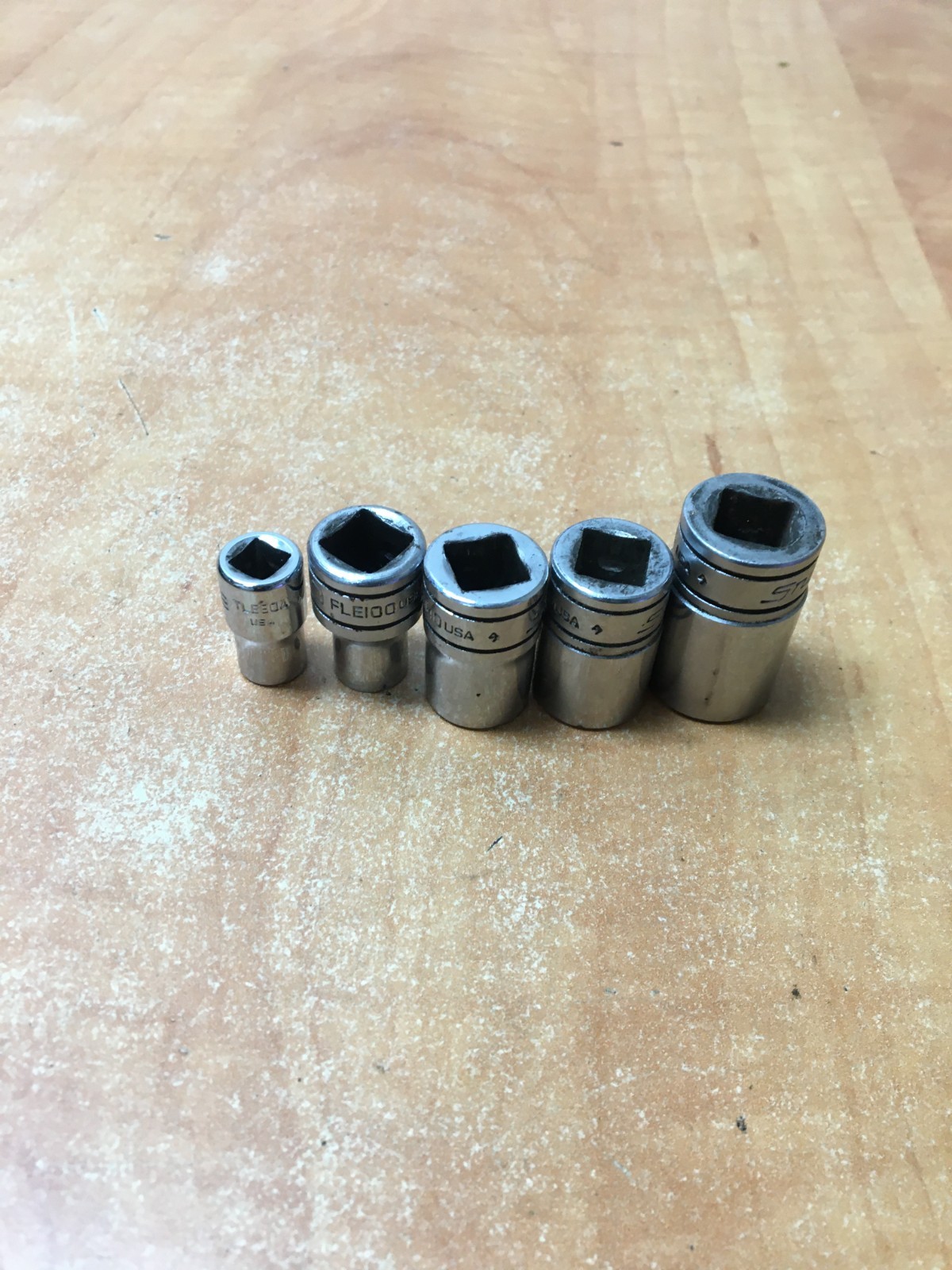 Snap-on Tools USA 5pc Inverted Torx Socket Set TLE80- FLE180 E8 E10 E14 E16 E18