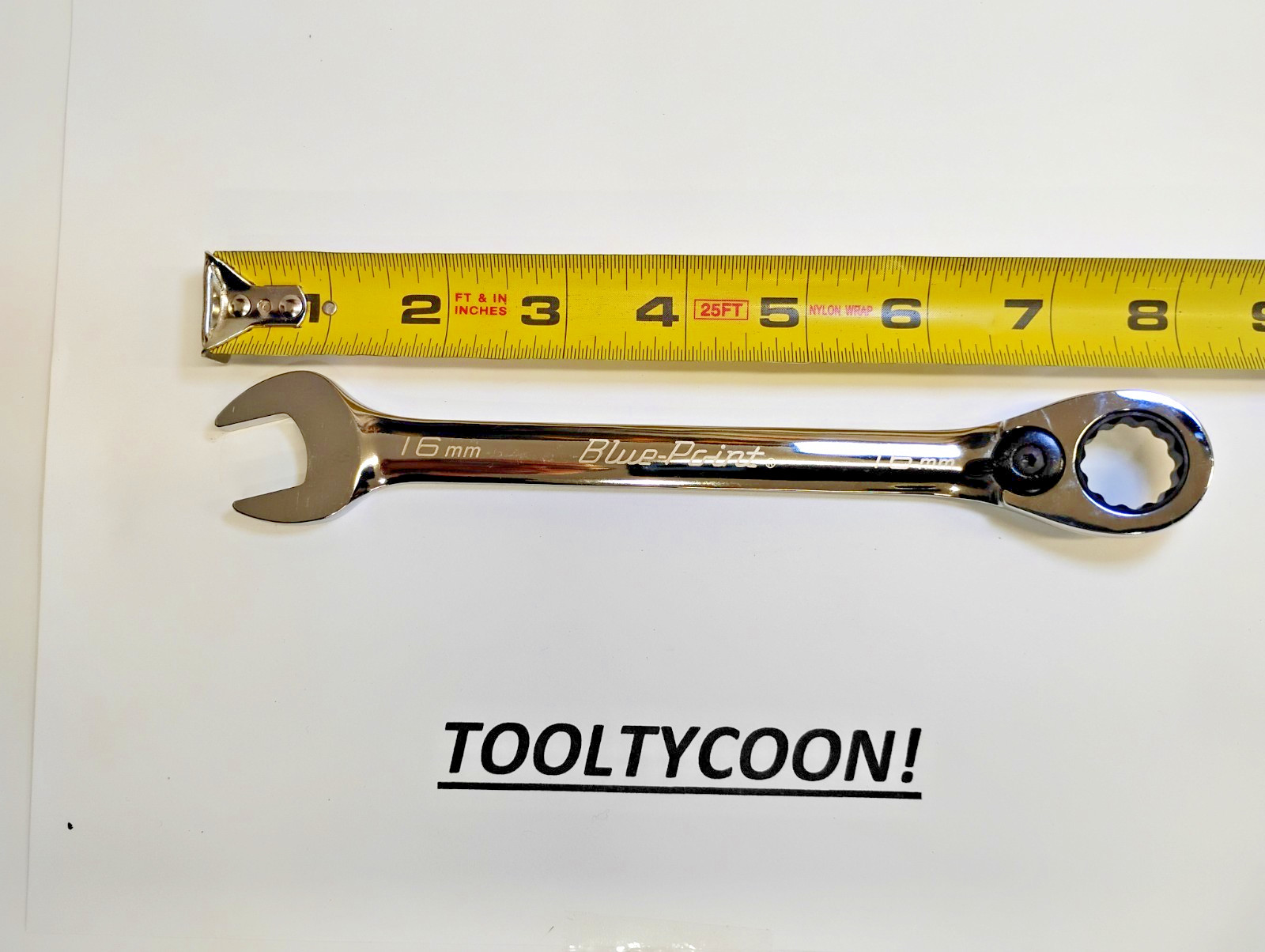 Blue Point Tools NEW BOERM16 16mm 15 Degree Ratcheting 12pt Wrench CHROME
