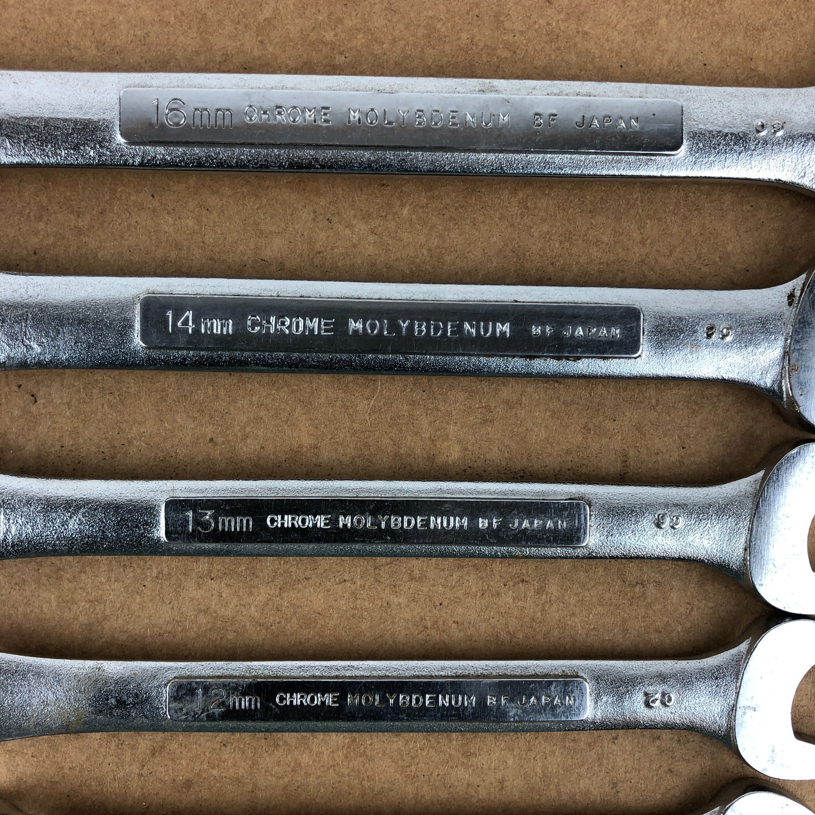 Craftsman Japan 8 Pcs. Combination Wrench Set Molybdenum BF 7mm to 16mm Metric