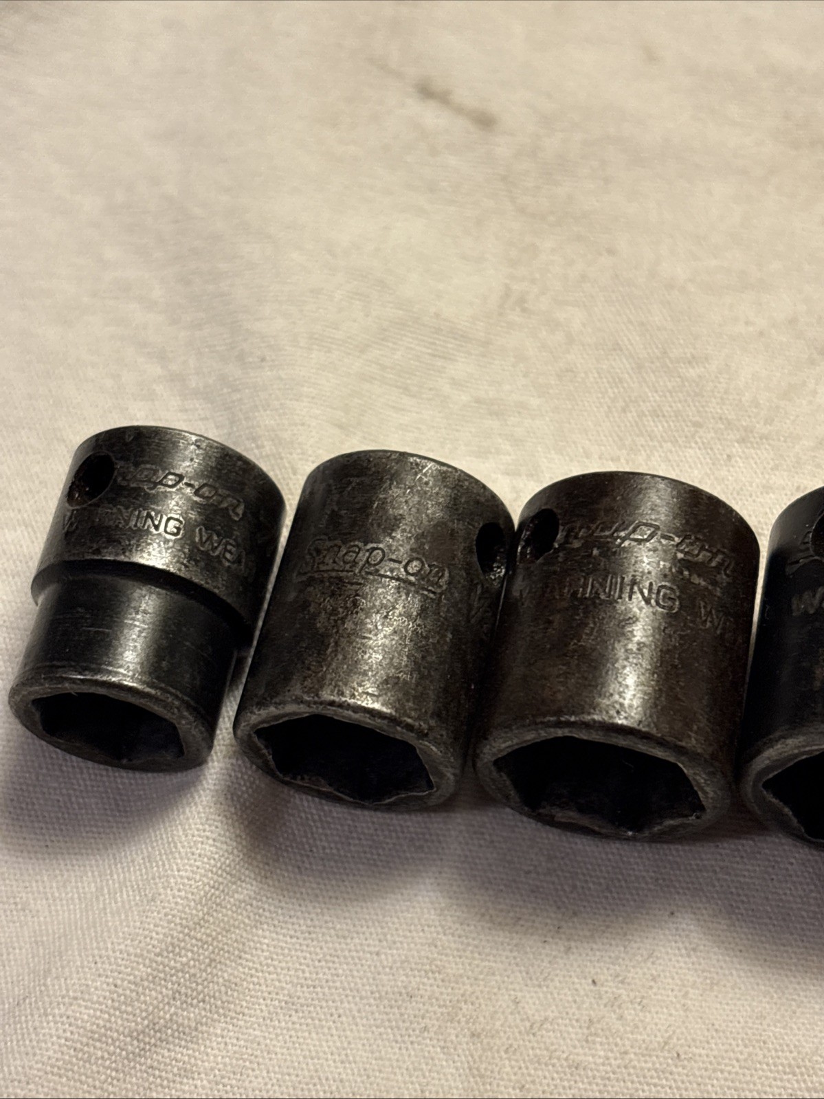 Snap-on Tools USA 3/8″ Drive 6pt 10pc SAE Shallow Impact Socket Set 212IMFYA