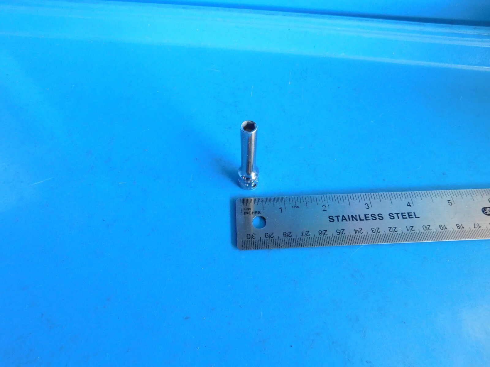 USED ,SNAP ON TOOLS » 5.5 MM» 1/4 IN. DR. DEEP 6 PT. SOCKET, PART #STMM5.5