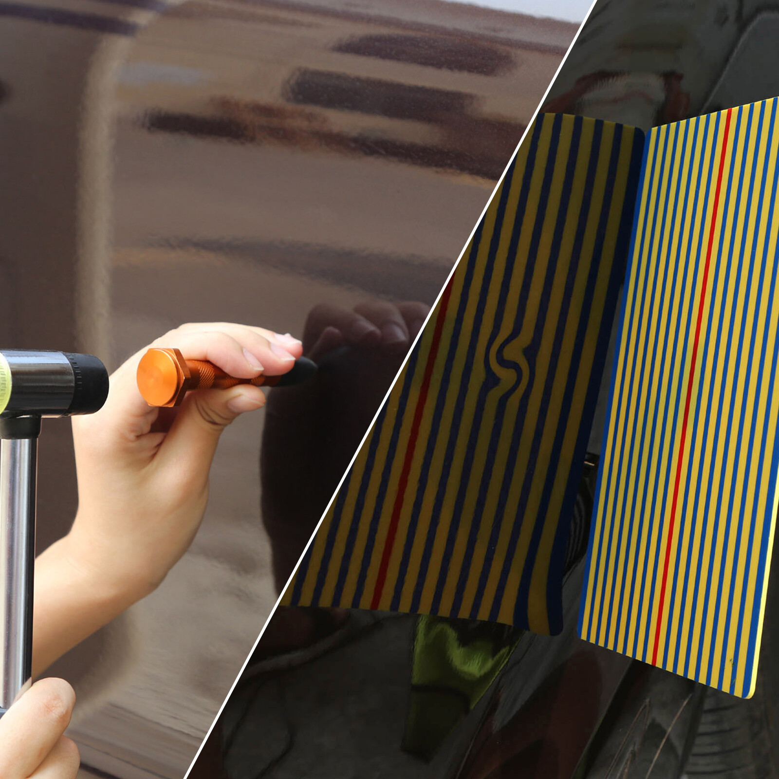 PDR 113Pcs Paintless Dent Removal Rods Stainless Steel Tool Kit Dent Repair kit