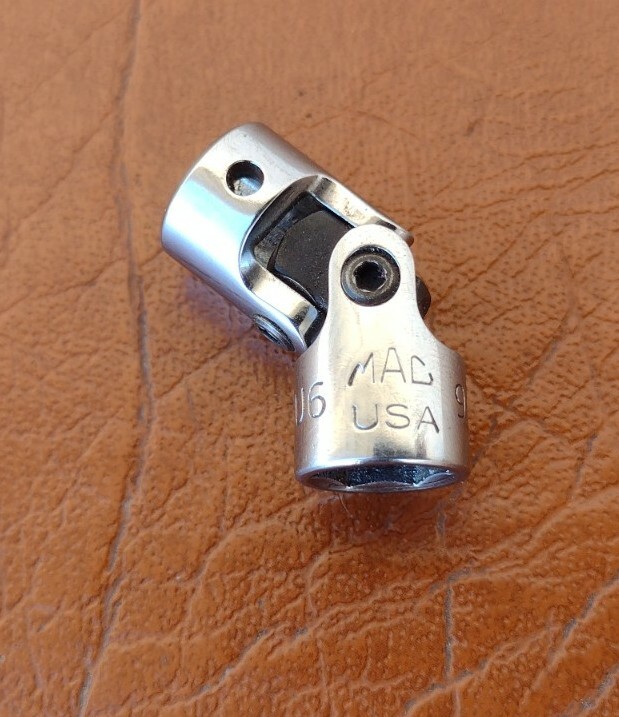 Mac Tools MU6 9MM Shallow Chrome Swivel Socket 1/4″ drive 6 Point USA