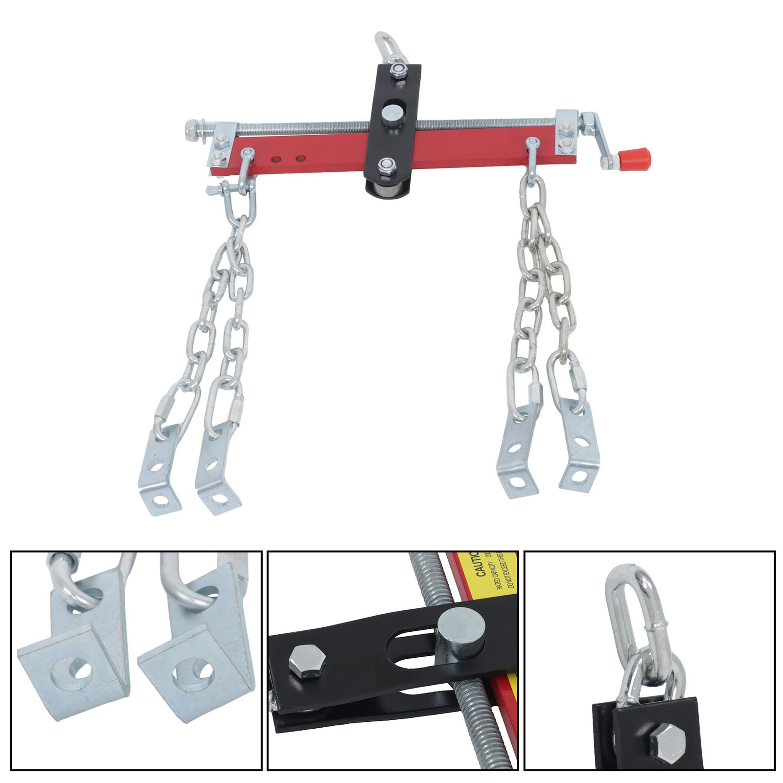 LABLT 3/4 Ton 1500lbs Engine Hoist Shop Crane Accessory Steel 3 Engine Leveler