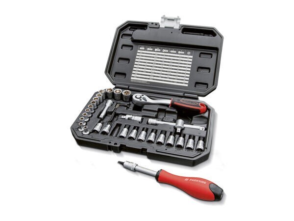 Parkside Socket Set – 36 piece set Brand New high quality chrome-vanadium steel