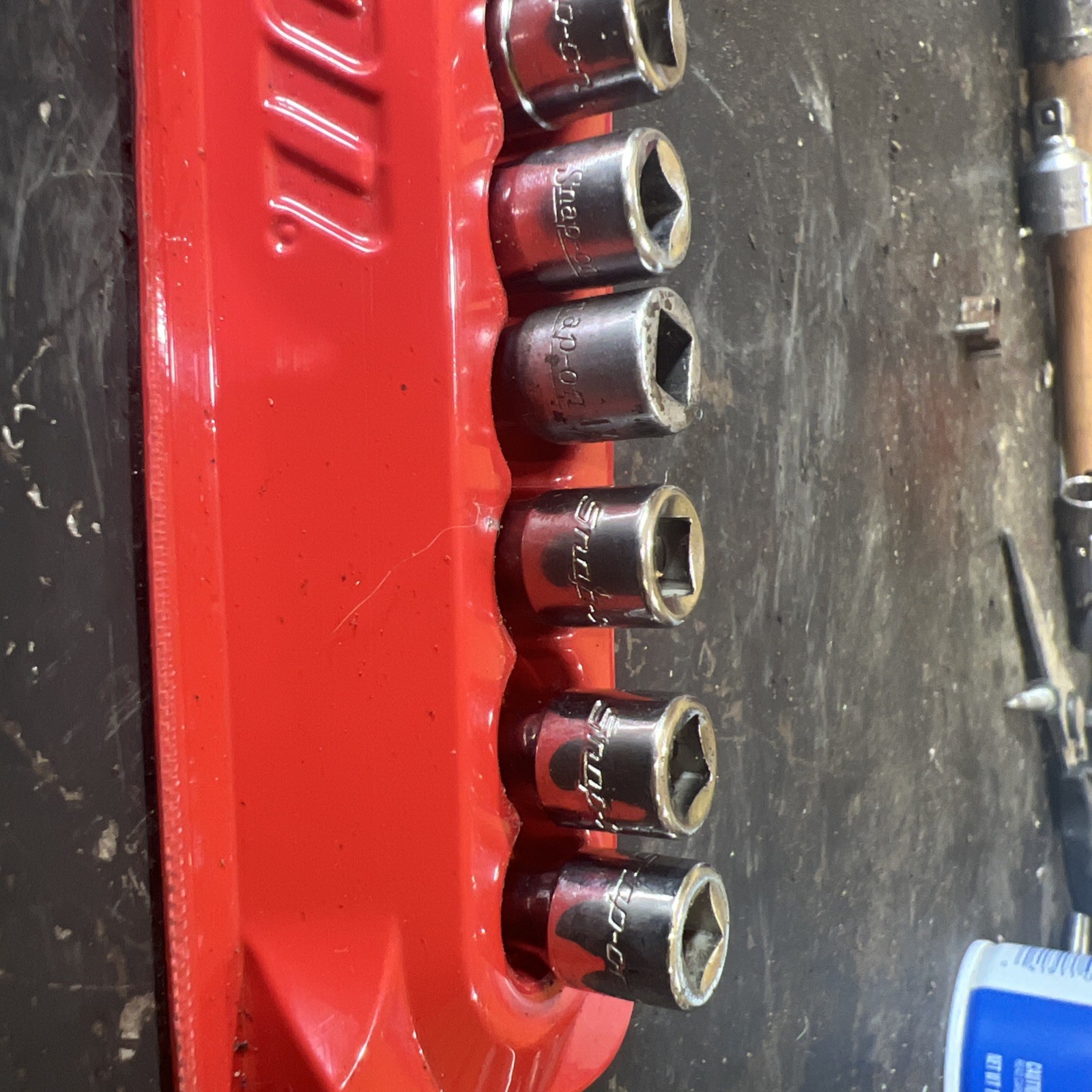 Snap On USA 1/4″ Drive SAE 6 Point Socket Set 10 Pc TM06-TM18 3/16-9/16