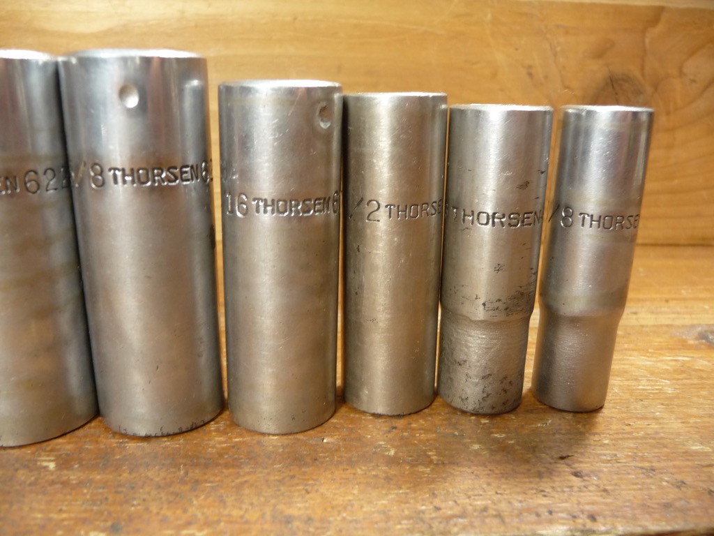 Vintage Thorsen 3/8″ Dr Deep Socket Lot Set 8pc