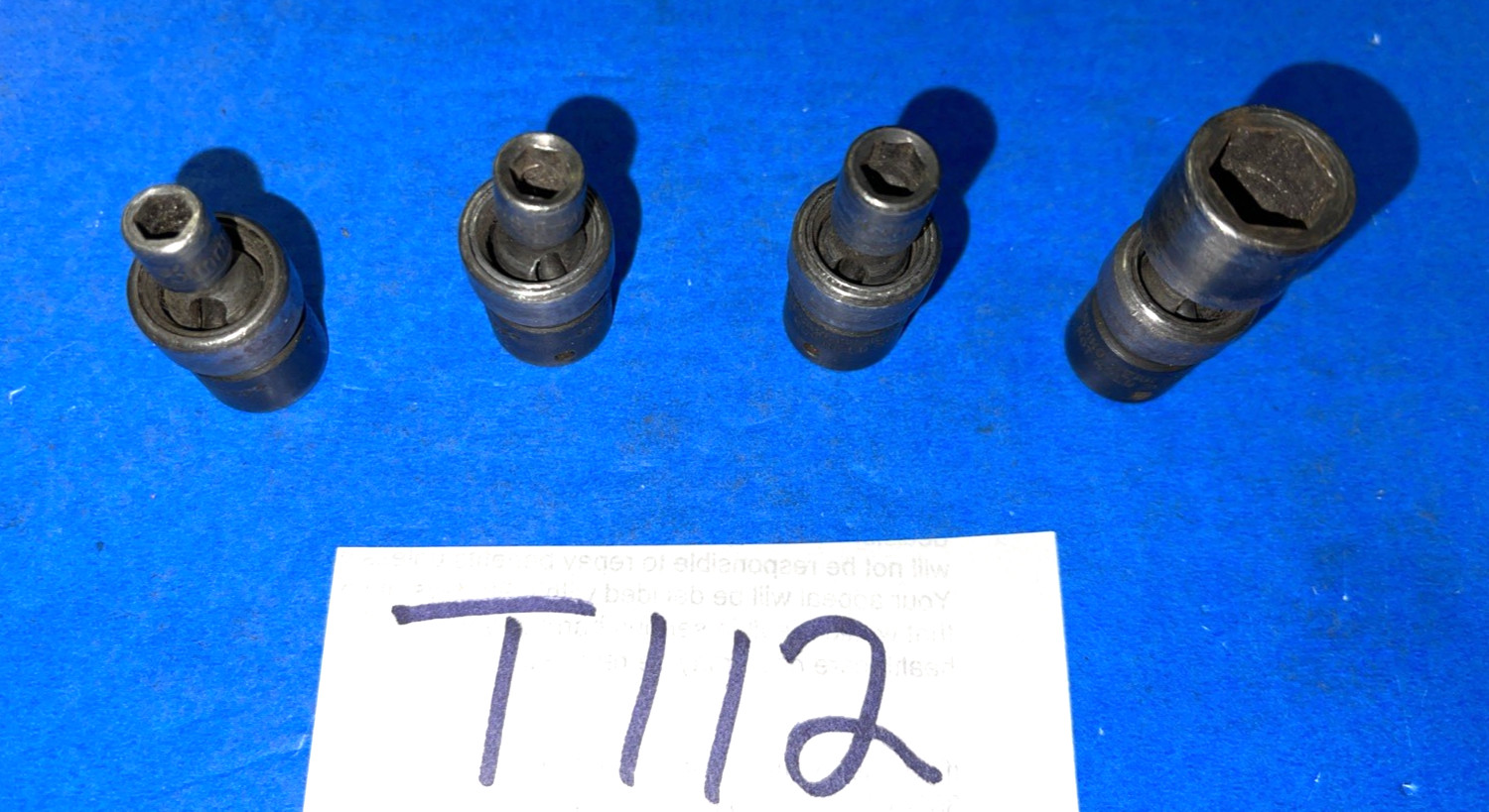 SK TOOLS 4 PIECE 1/4 DRIVE METRIC IMPACT SWIVEL SOCKETS 5, 5.5, 6 AND 11MM