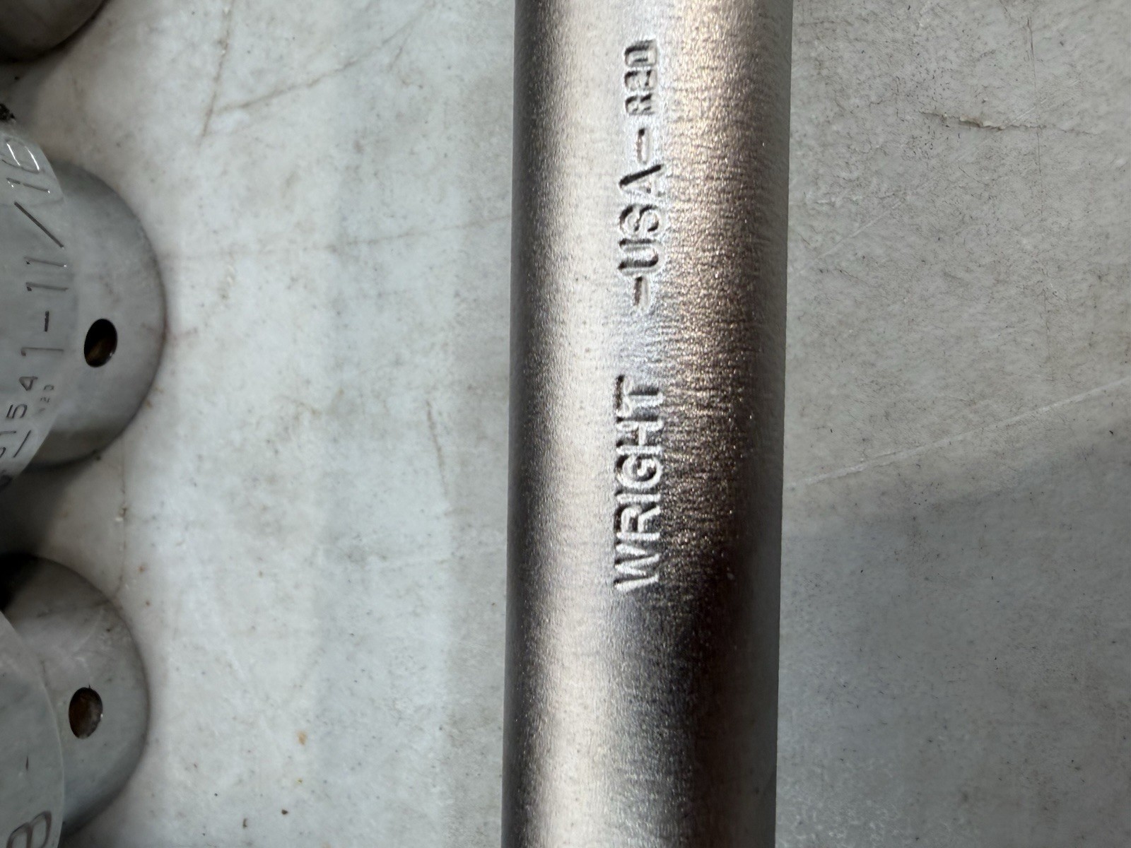 Wright Tool 821 1” Drive Socket Set 12pt 1-7/16 To 3-1/8”