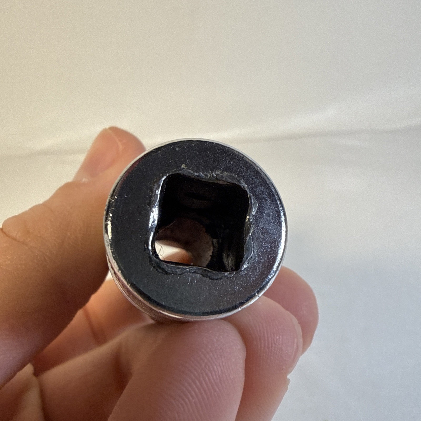 Snap On Tools SFSM17 3/8 Dr 6Pt Metric 17mm Flank Dr Deep Chrome Socket USA 1997