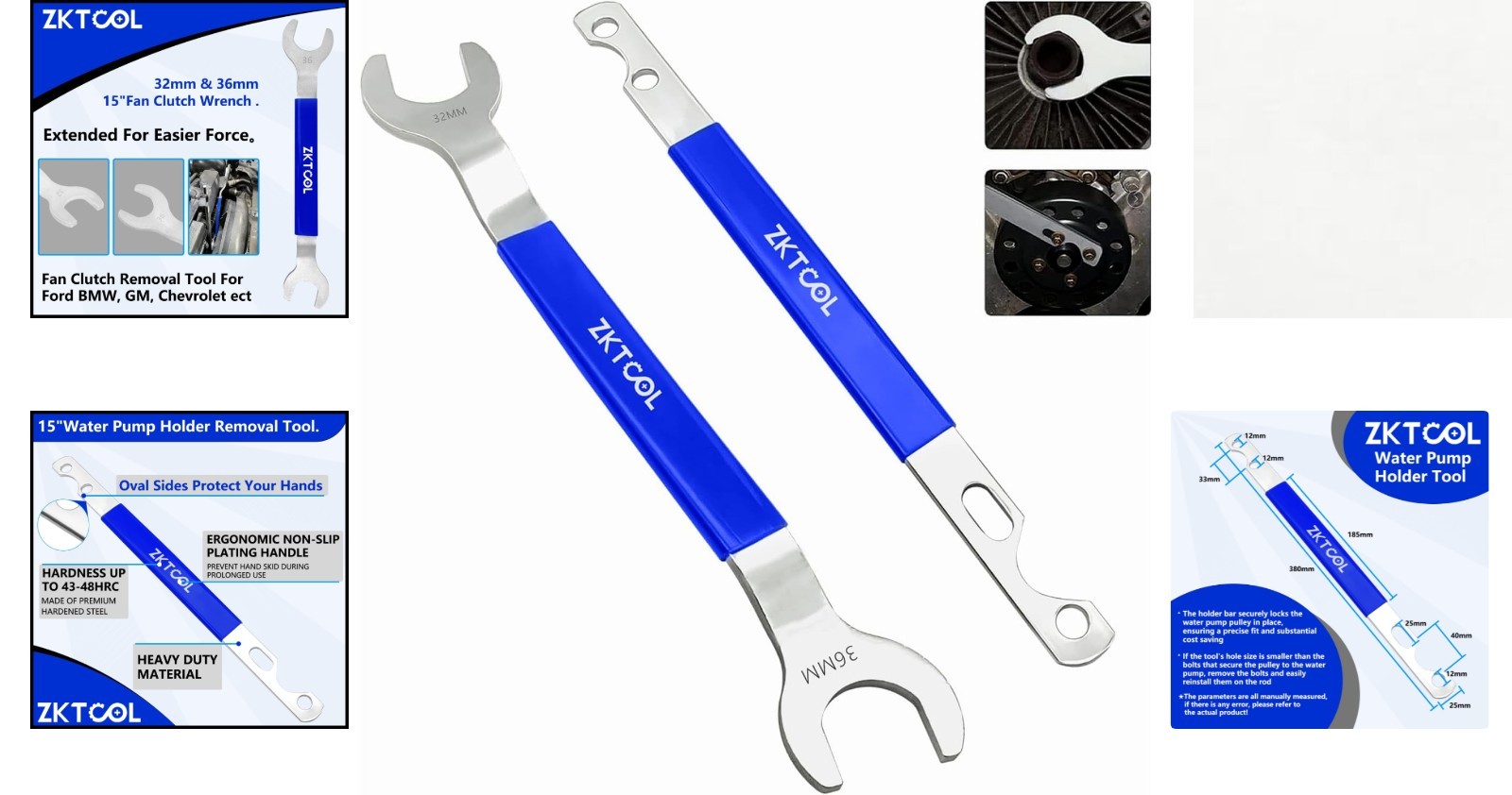 Alloy Steel Fan Clutch Wrench Set with Ergonomic Grip – BMW & Ford Compatible