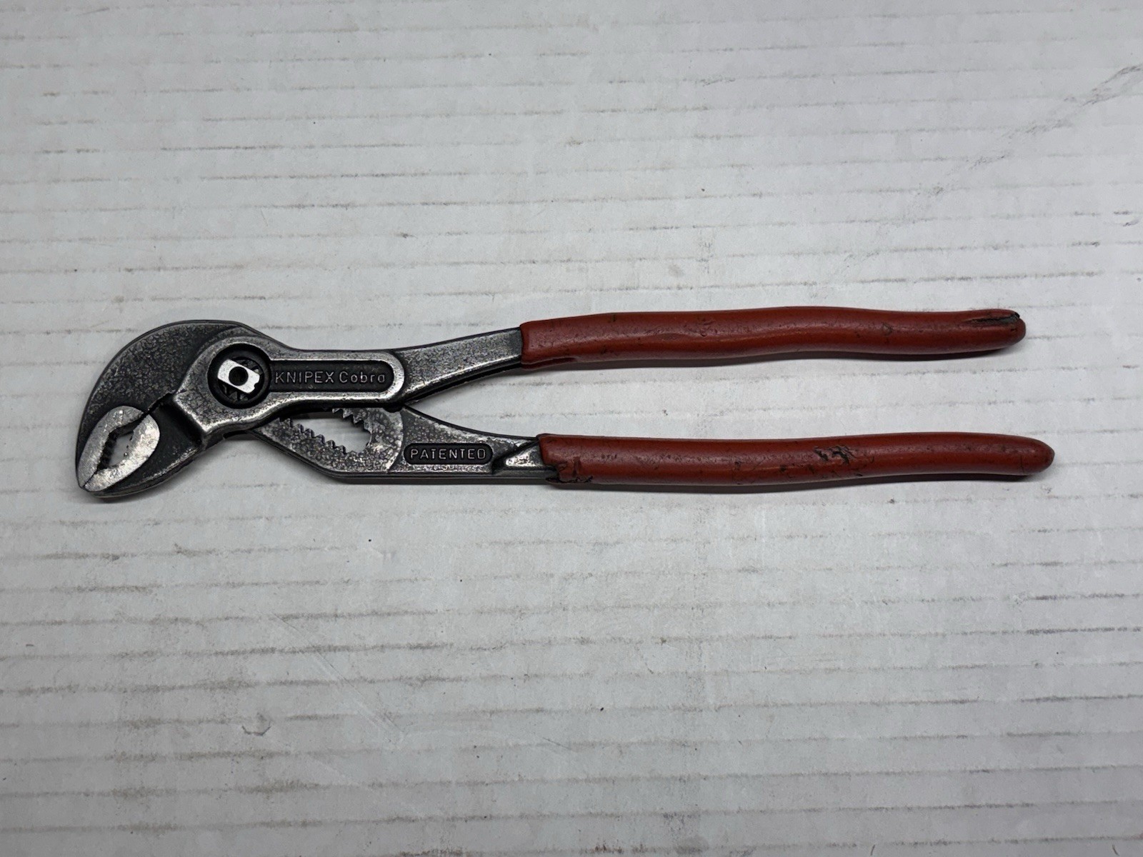 2 Knipex Cobra Adjustable Pliers 87 01 250 10″ & 87 01 180 7″ Red Grip Germany