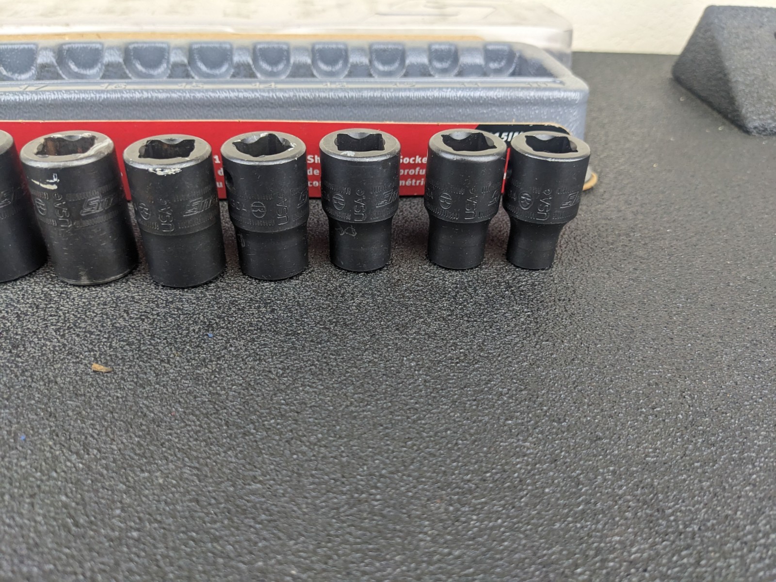#bm356 Snap On Tools 315IMMYA 15pc 1/2″ Drive Metric Impact Socket Set 10-24mm
