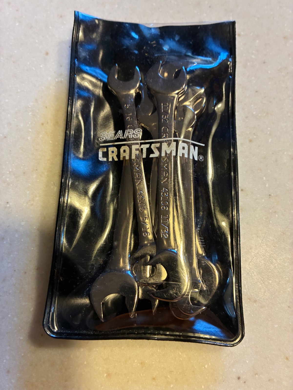 Sears Craftsman USA nos 8 Pc Double Open End Ignition Wrench Set SAE #4306