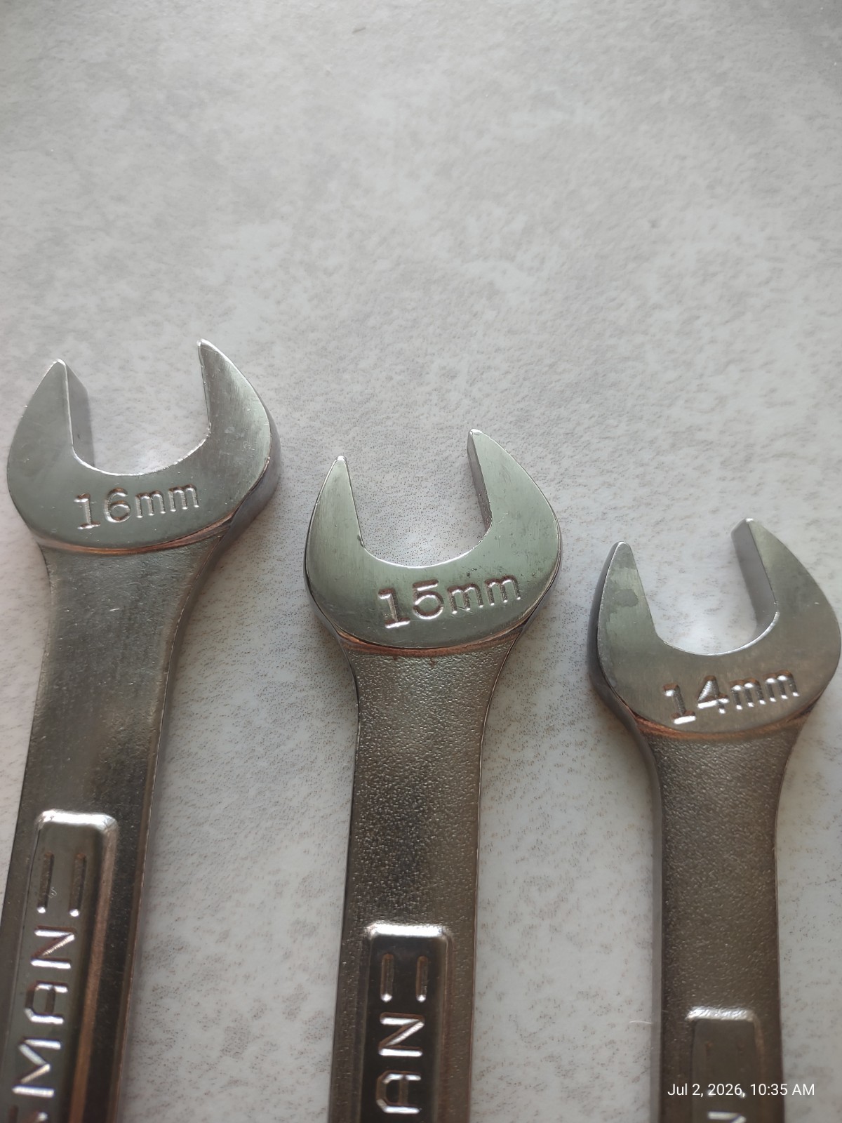 6pc Vintage Craftsman Metric Combination Wrench Lot 11mm-16mm VA Made In USA