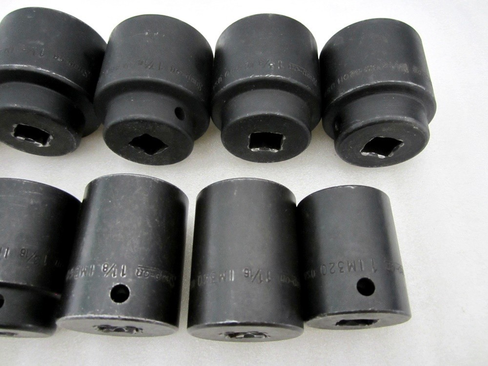 Snap-on 1/2″ Drive 10pc SAE 6pt Impact Socket Set 1″ to 1-9/16″ 309IMADDON USA