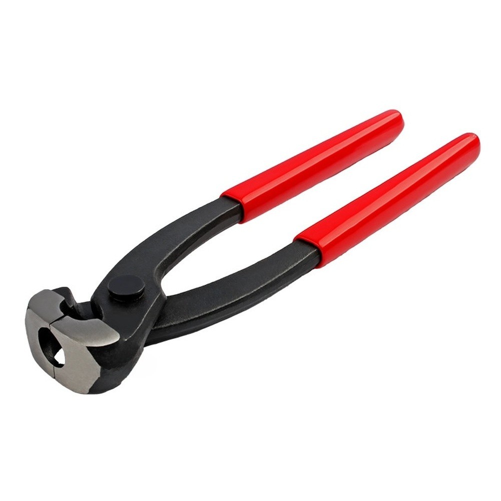 Single Ear Clamp Pliers with Heat Treated Alloy Steel and Plastic Coated Handle