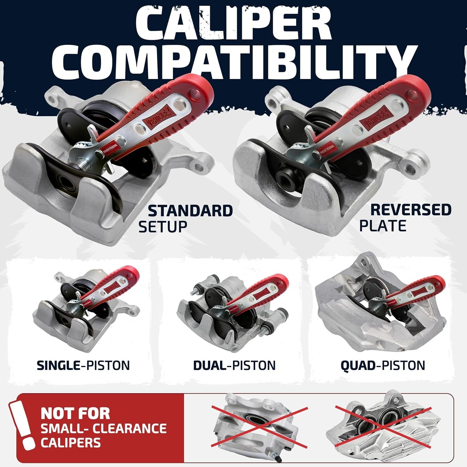 Brake Caliper Compression Tool Heavy Duty Piston Compressor Tool