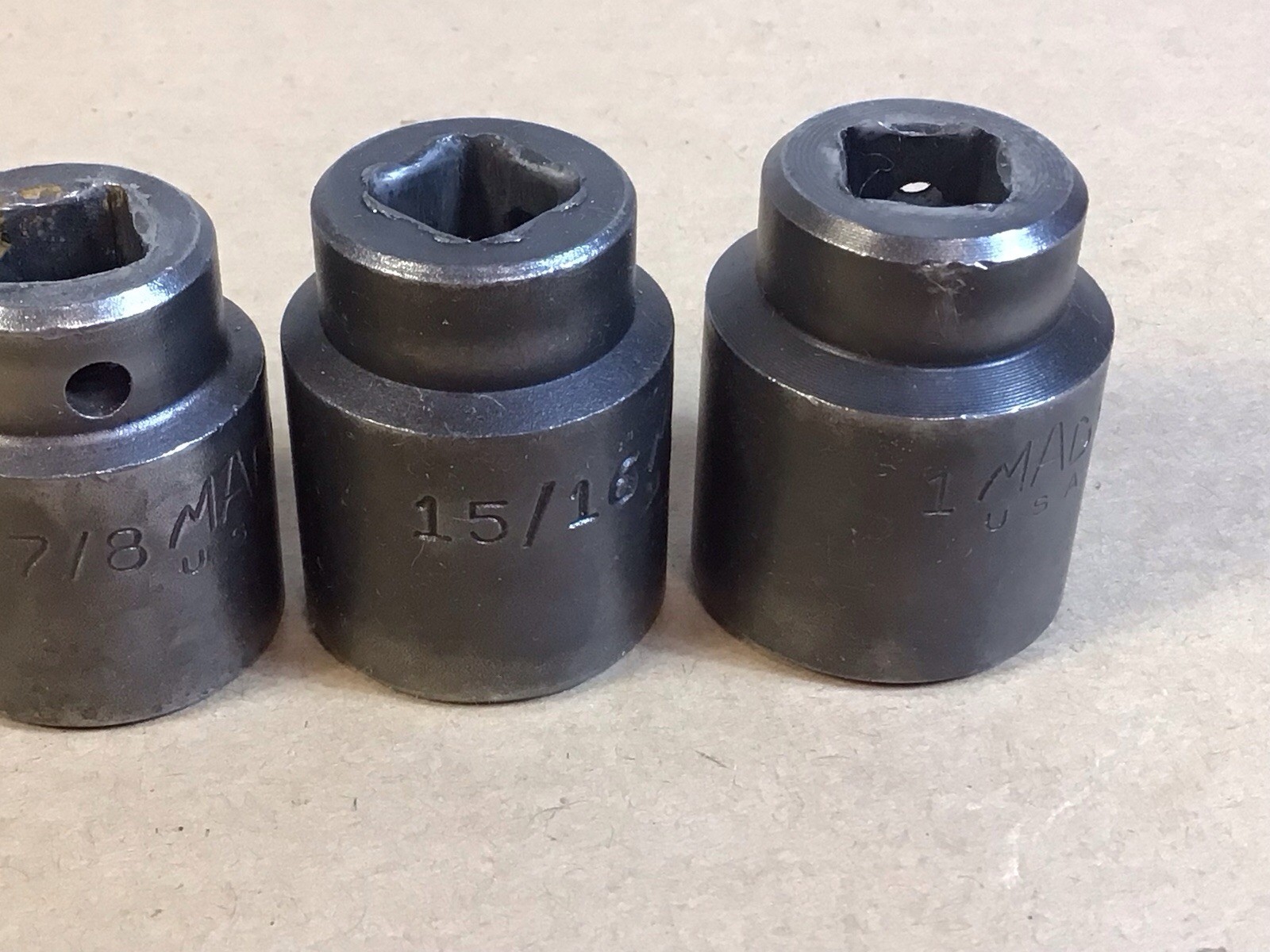 Mac Tools 1/2″ Drive 3/8” To 1” 6PT SAE Shallow Impact Socket Set NO 3/4” SOCKET