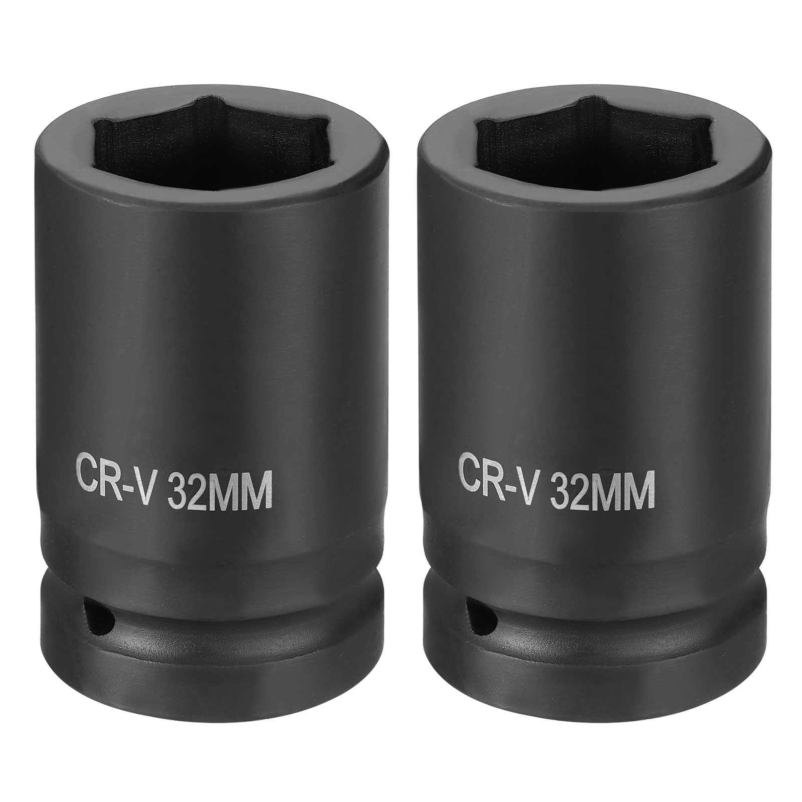 2pcs 1 Inch Drive 32mm 6 Point Impact Socket Chromium Vanadium Steel