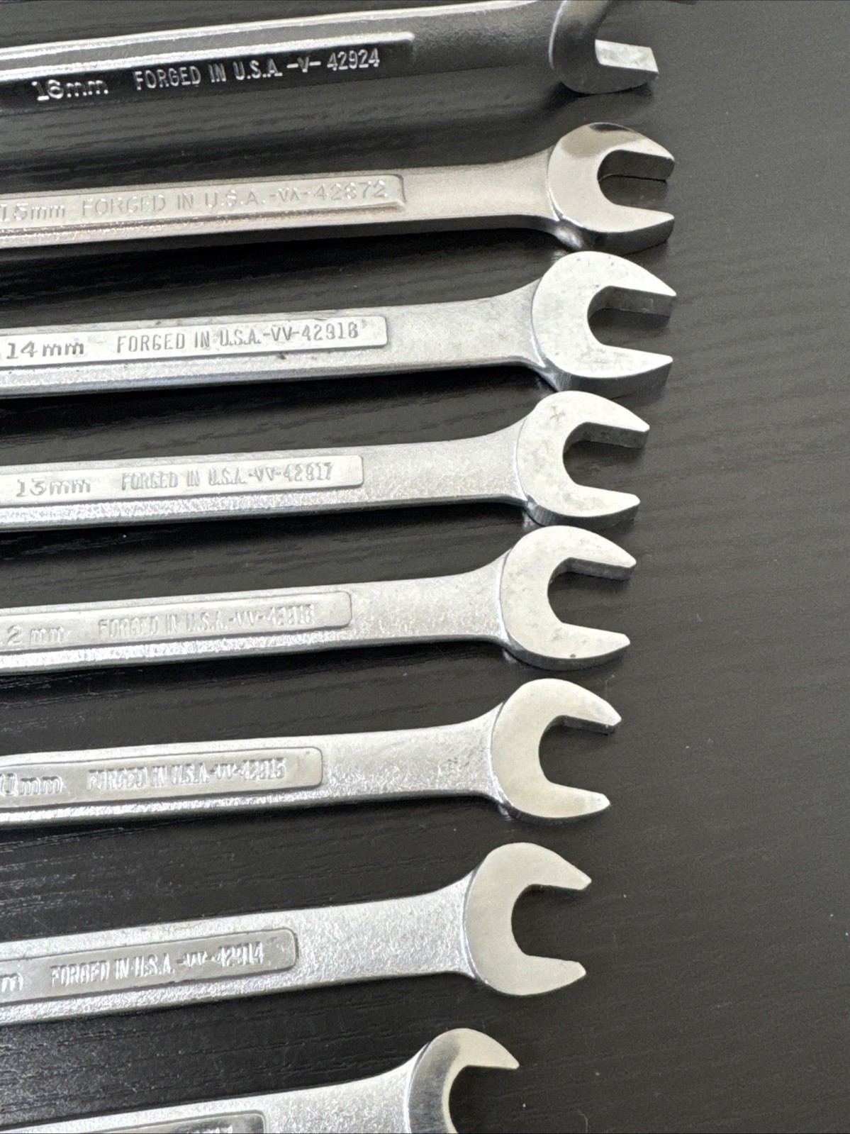 Craftsman USA V VV Metric Combination Wrench 11 Pc Set 12Pt 6mm Up To 17mm Read