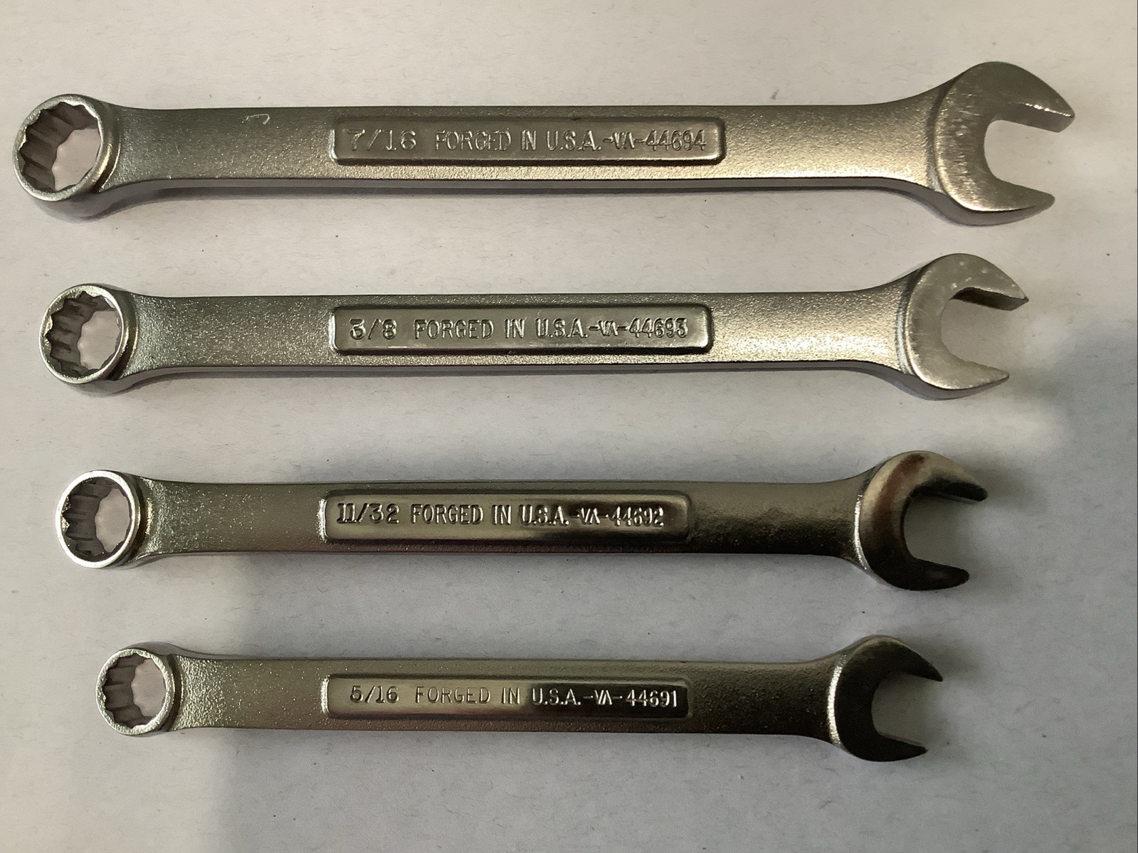 Craftsman 10pc SAE 5/16-7/8 Combination Wrench Set VA Series 12pt USA
