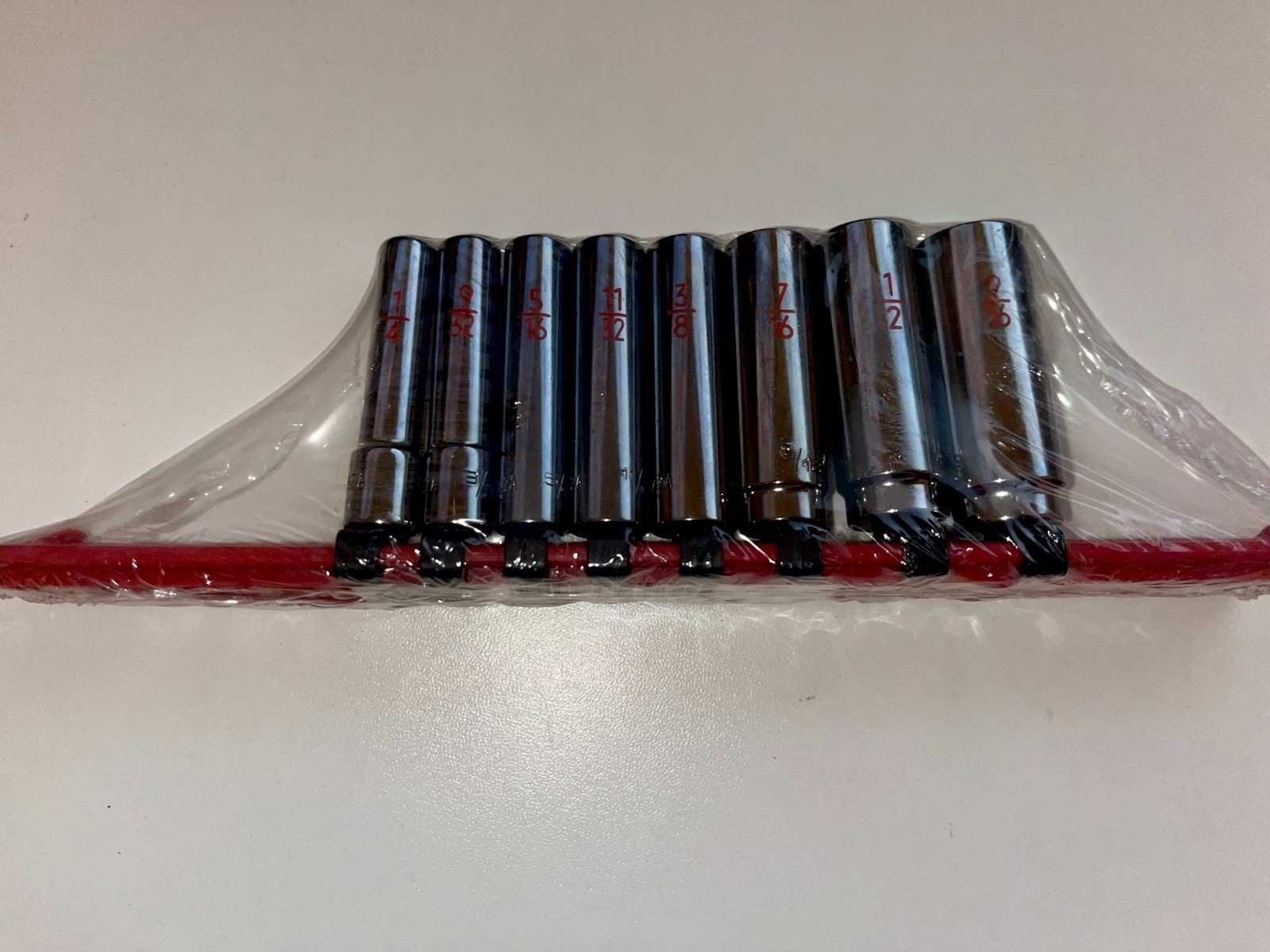 New Matco 8 Piece 1/4” Drive SAE 12 Point Deep Chrome Socket Set SAD82TA