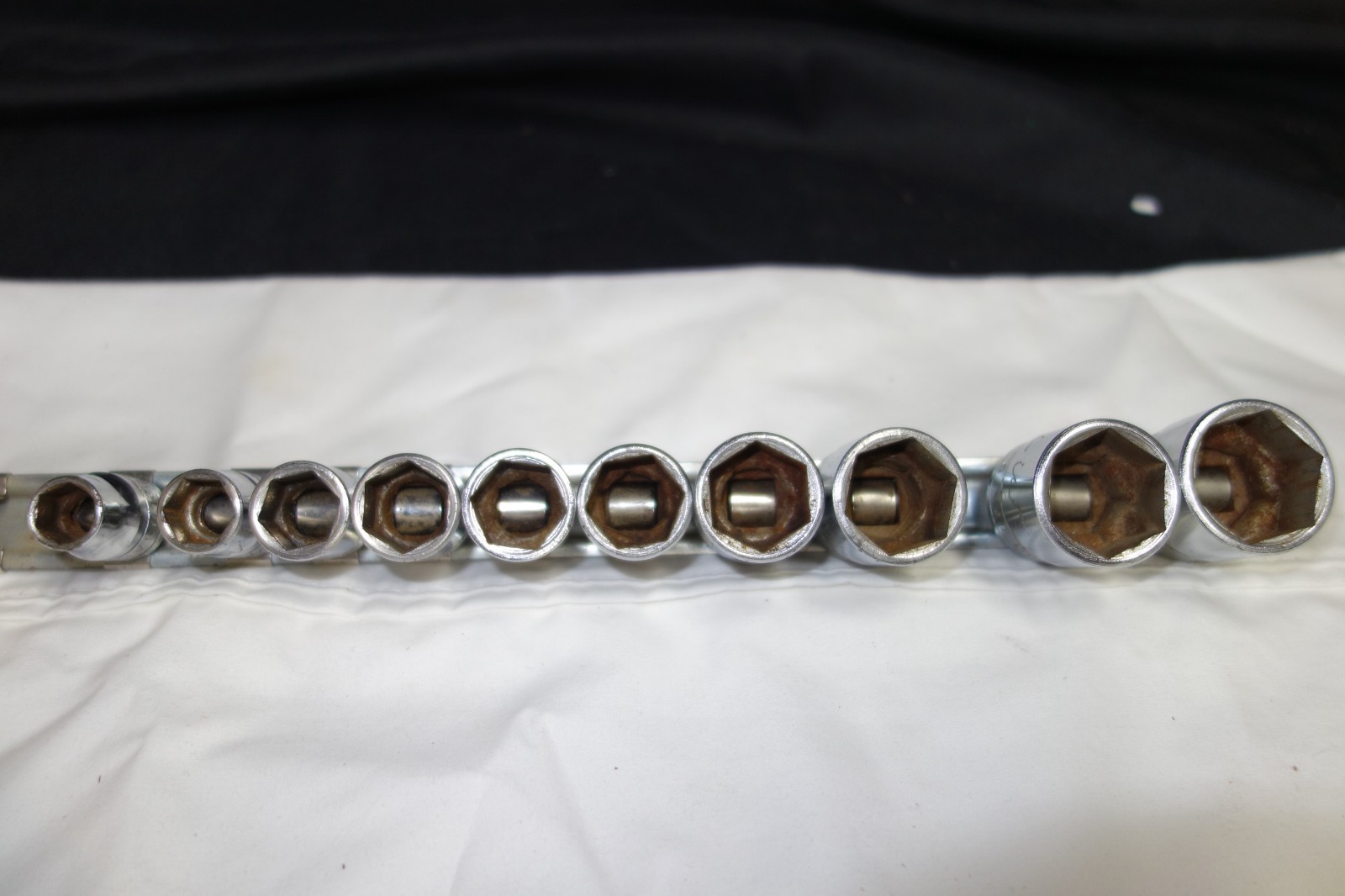 Snap On 10 Piece 6 Pt Socket Set FS-281, 261, 241 ,221, 201, 191,181,161,141,121