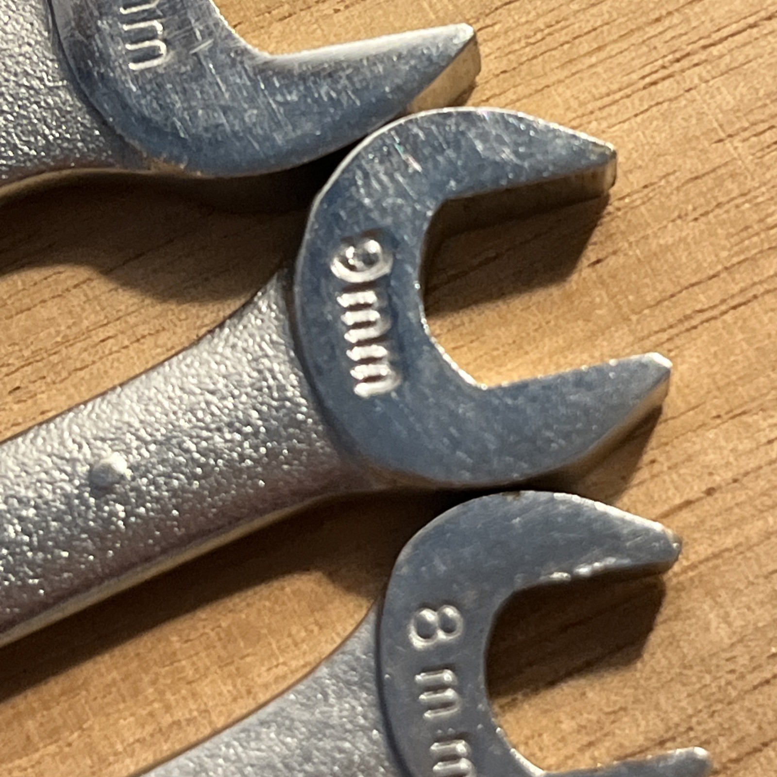 Vtg Craftsman Metric 8 Pc Open End Wrench Set 6mm – 24mm 16 Sizes =V= V, VV