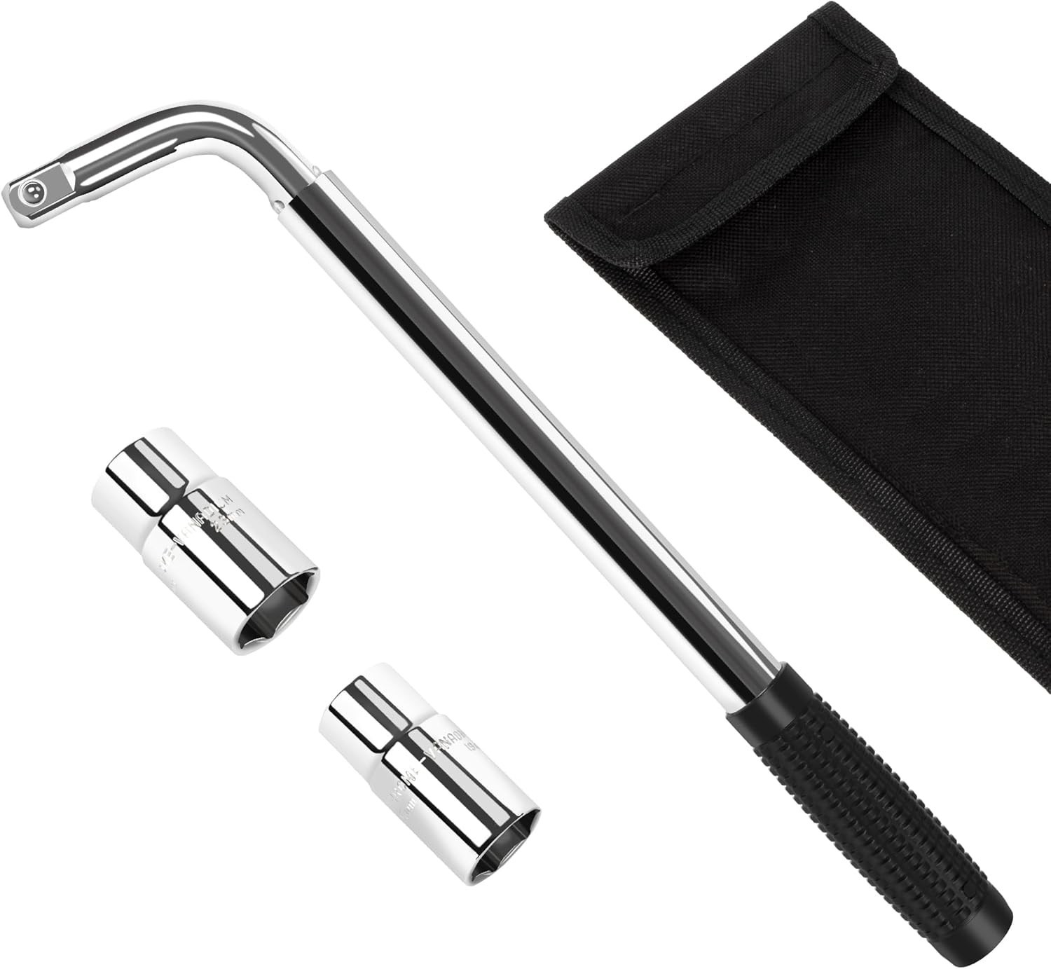 Wrench 4 Way Lug Nut Tool Foldable Adjustable Lug Nut Socket Wheel Tire Change