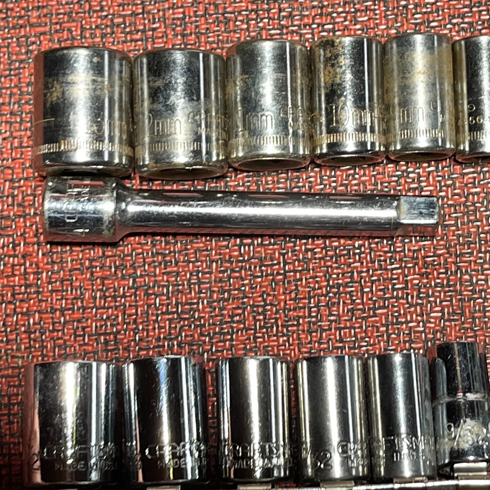 CRAFTSMAN 1/4″ drive 6pt 43481-43514 5mm-13mm & 5/32-1/2″ Sockets 21 pc Sets