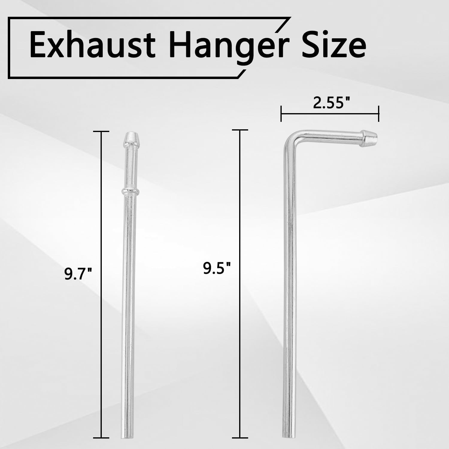 Exhaust Hanger Rods HeavyDuty Steel 4 Pcs for Vehicle Repair